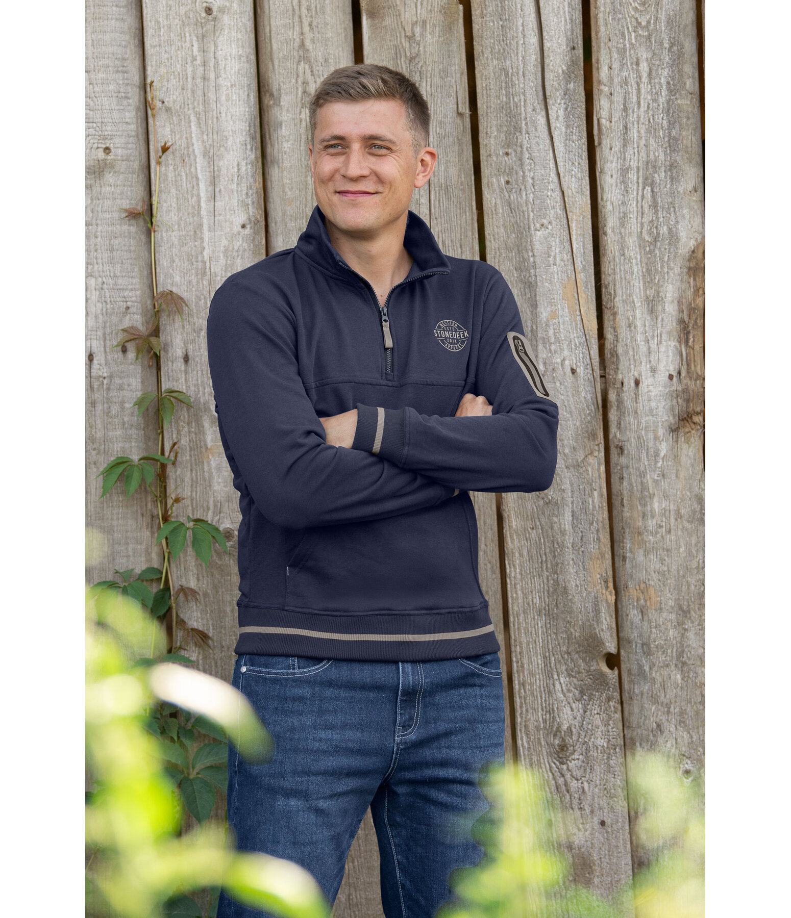 heren zip sweater Zach