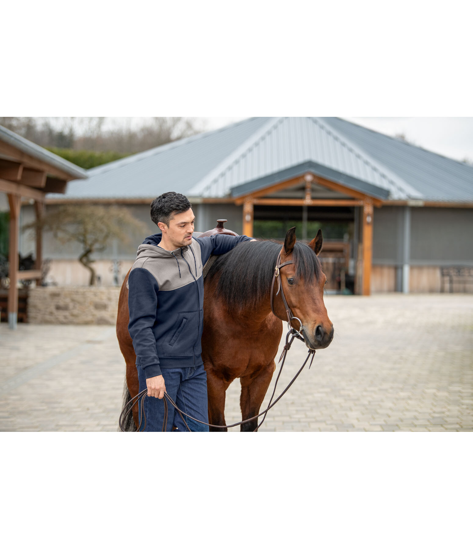 heren sweatshirtjas Jasper