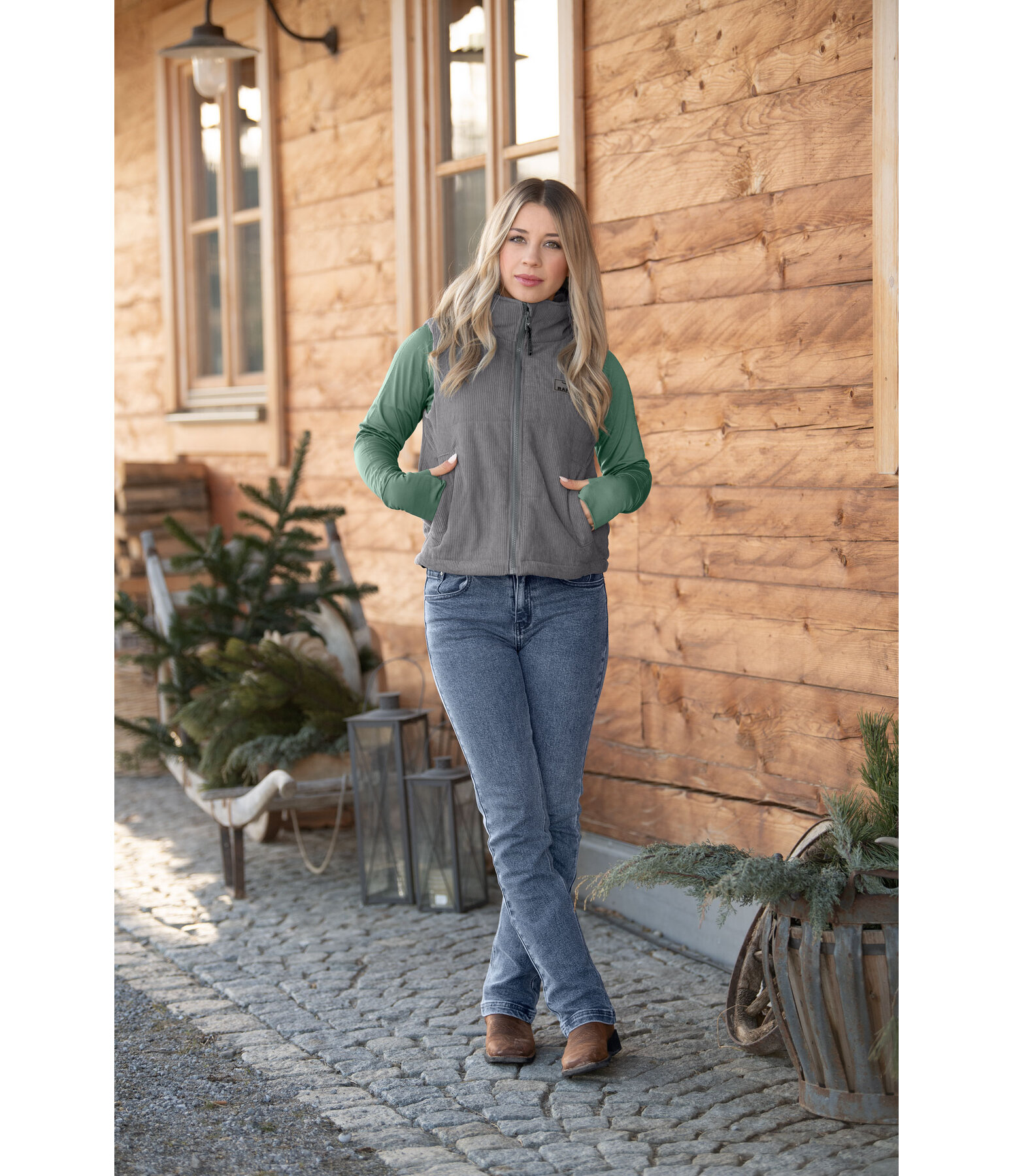 Cropped bodywarmer Tate