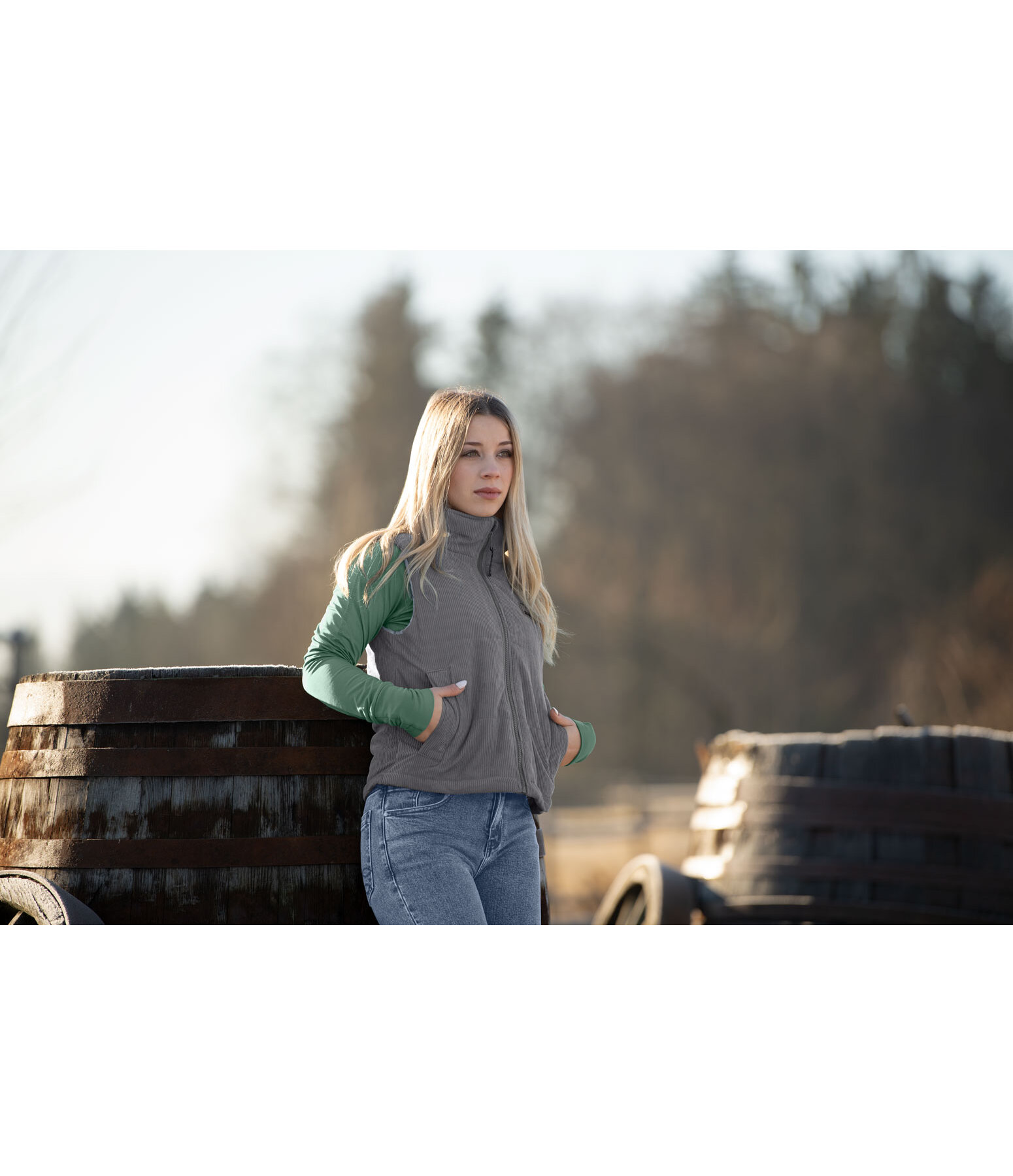 Cropped bodywarmer Tate