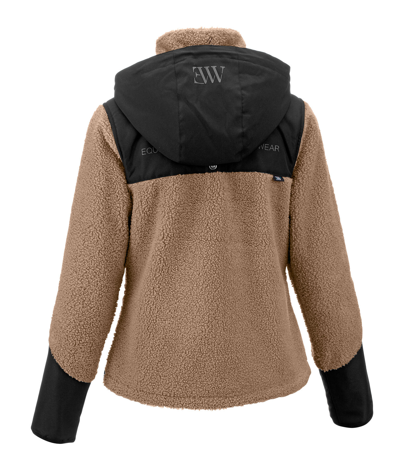 Sherpa-hoodie met afneembare capuchon