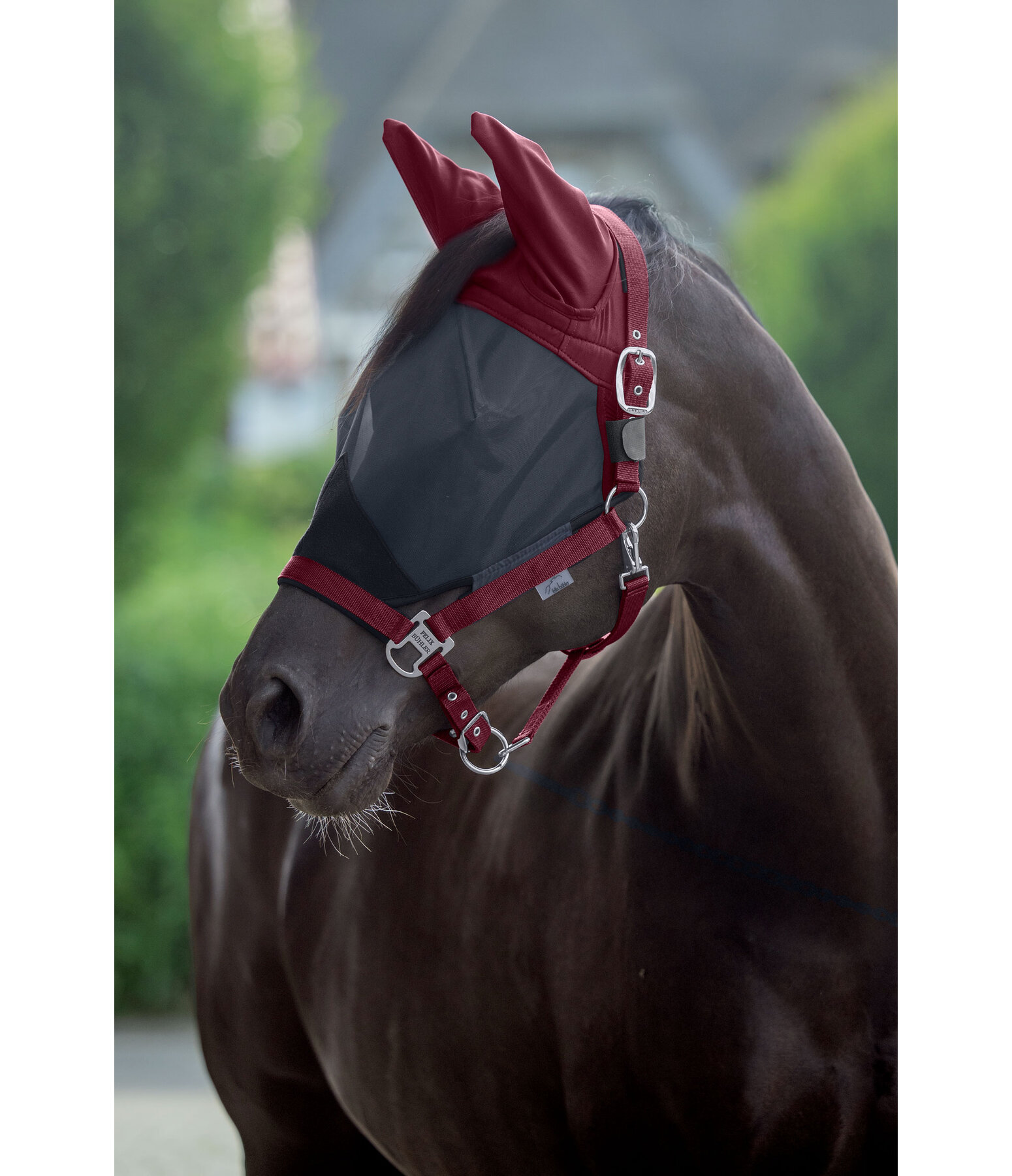vliegenbeschermende halster met gentegreerd vliegenmasker All-In-One