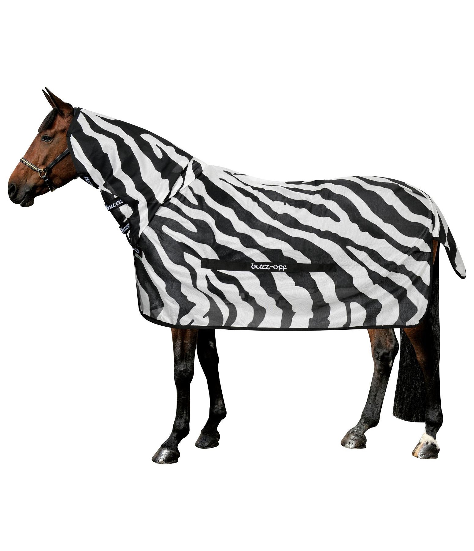 kroon pen Samenstelling Buzz-off fullneck vliegendeken Zebra, UV 70+ - Kramer Paardensport