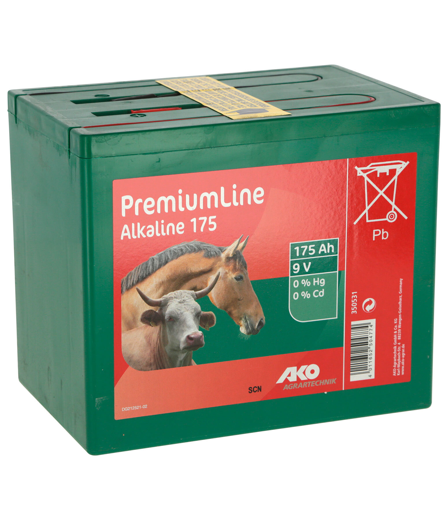 9 V alkalinebatterij 175 Ah