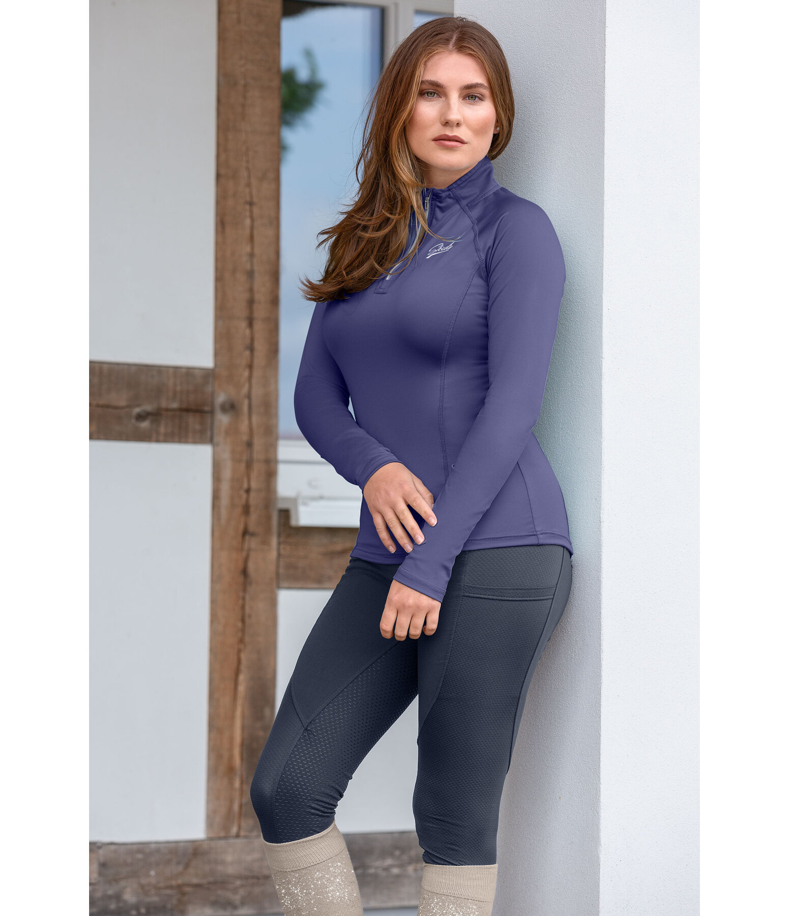 Zip longsleeve shirt Lea
