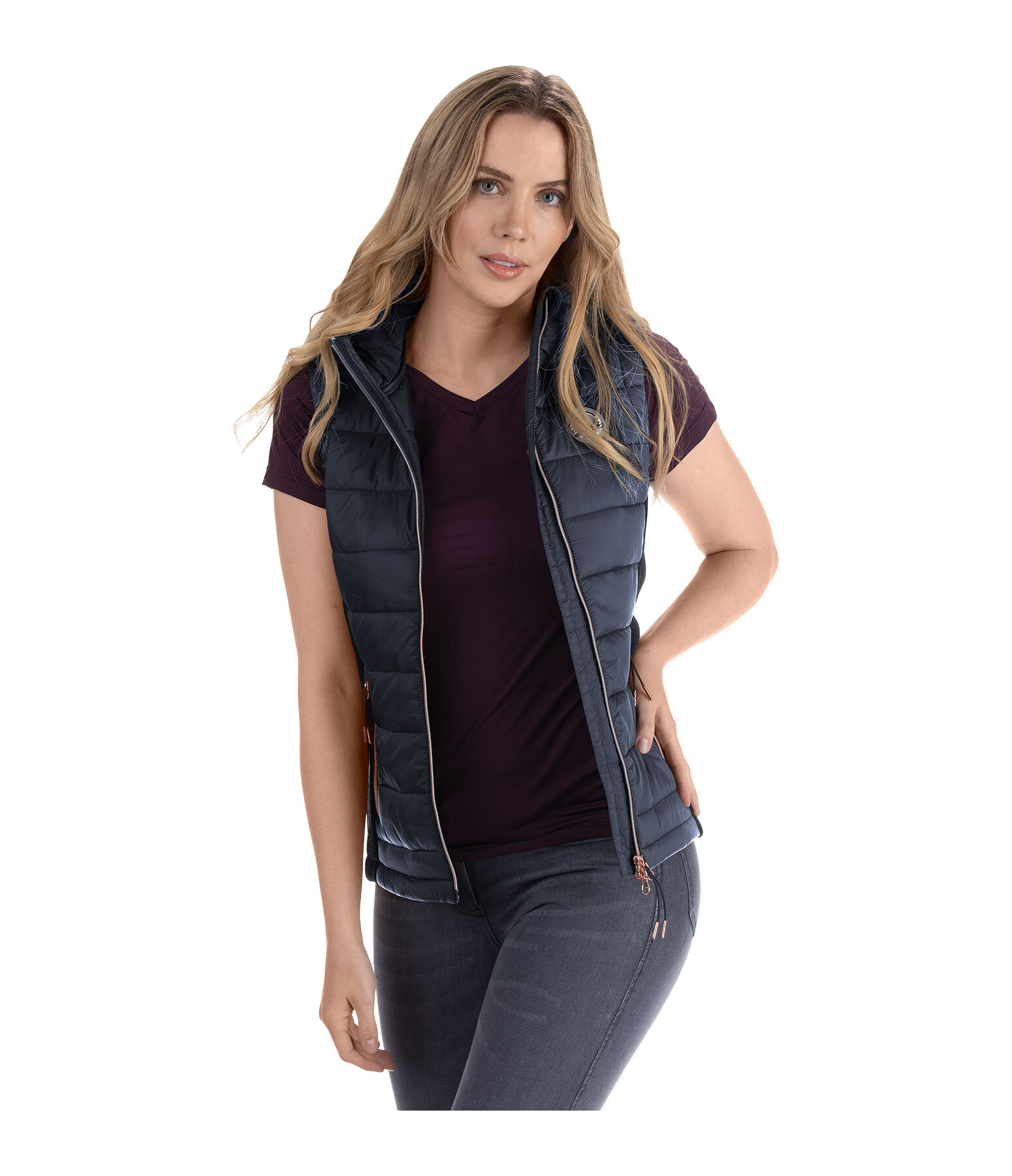 combi bodywarmer Cleo met capuchon