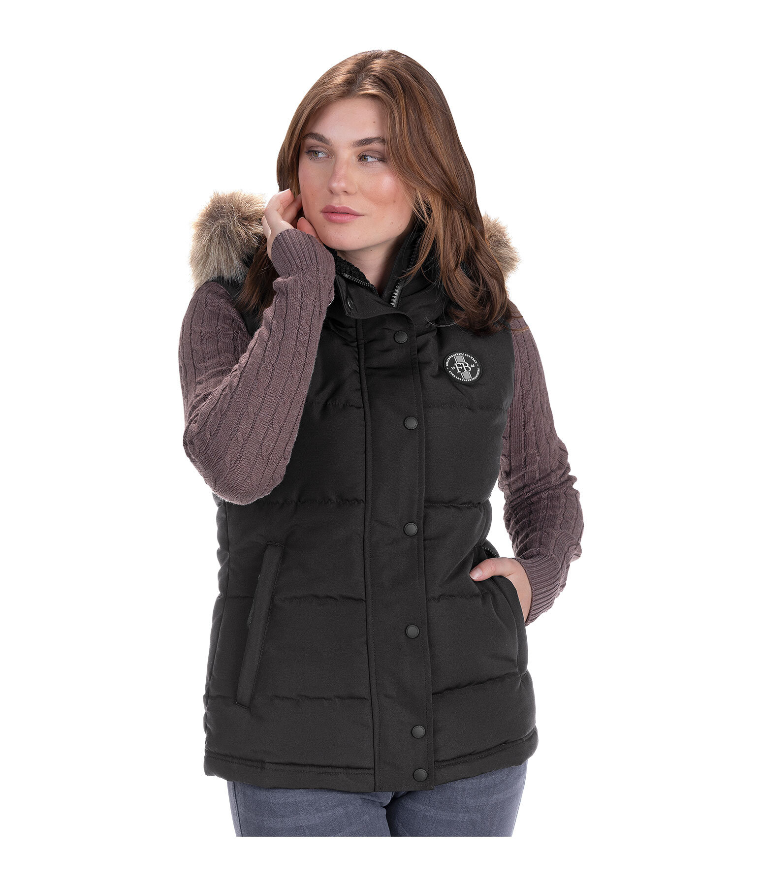 bodywarmer Linn met capuchon