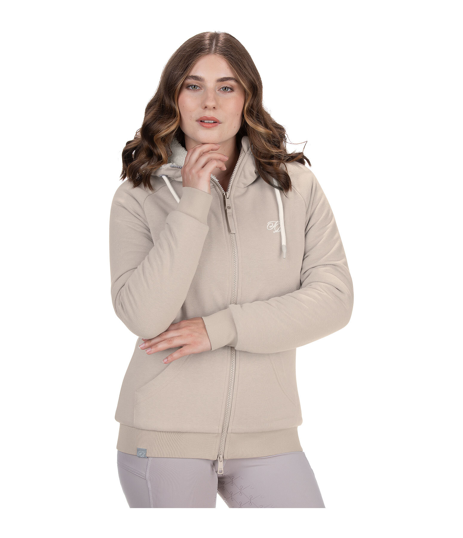 teddy sweatjas Kaja met capuchon