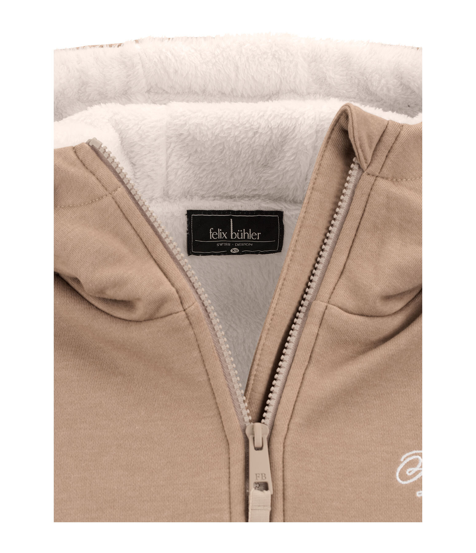teddy sweatjas Kaja met capuchon