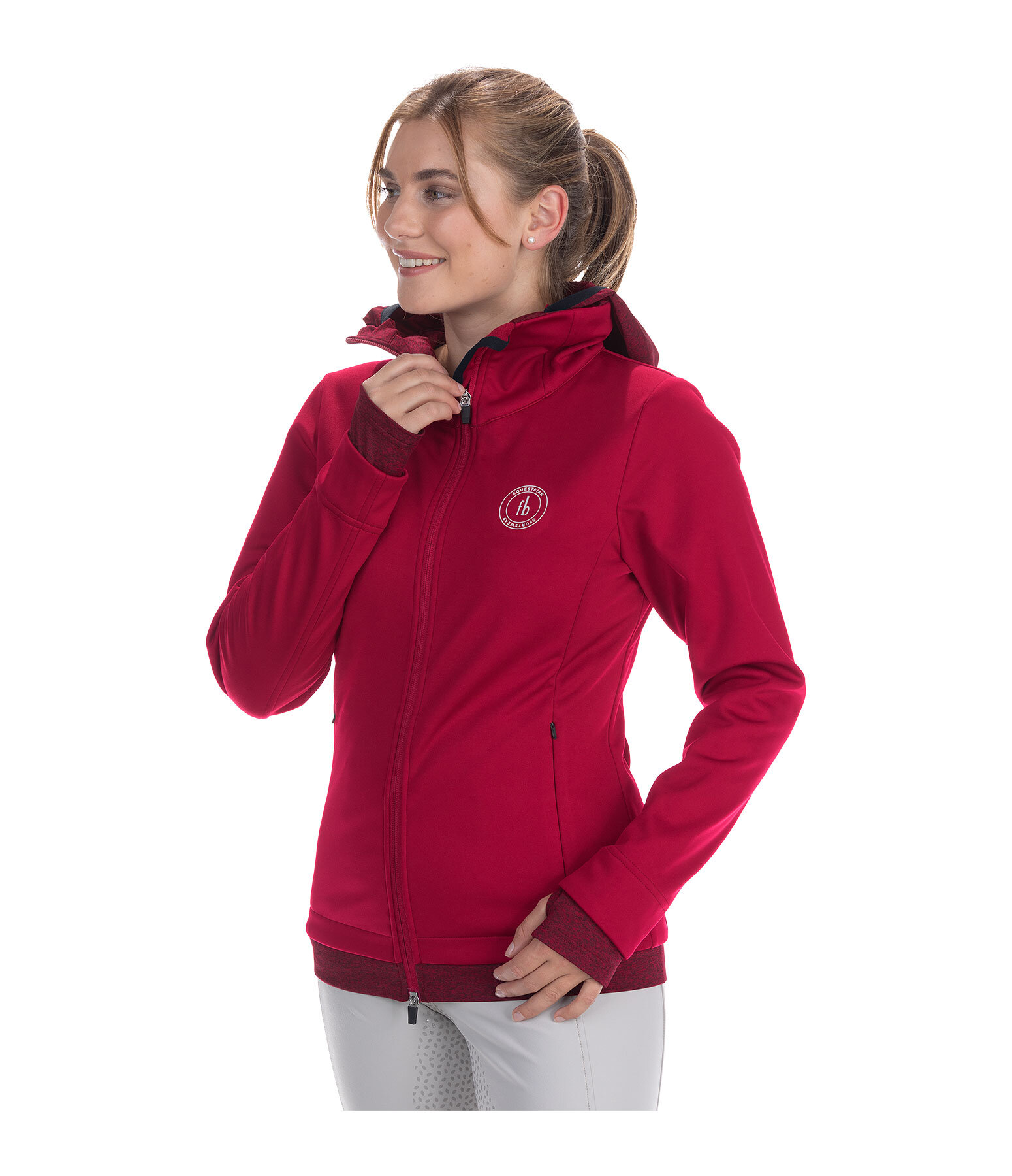 softshell jas Leslie met capuchon