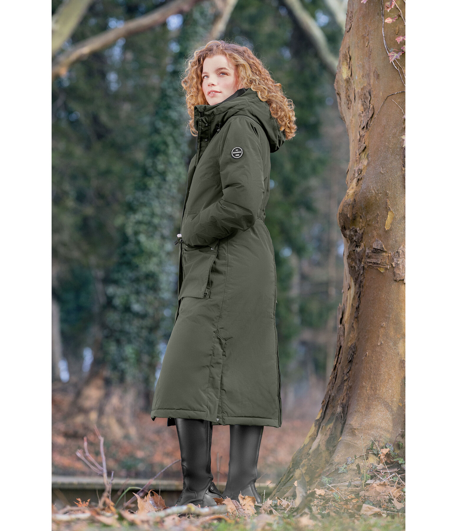 functionele lange parka Claudi met capuchon