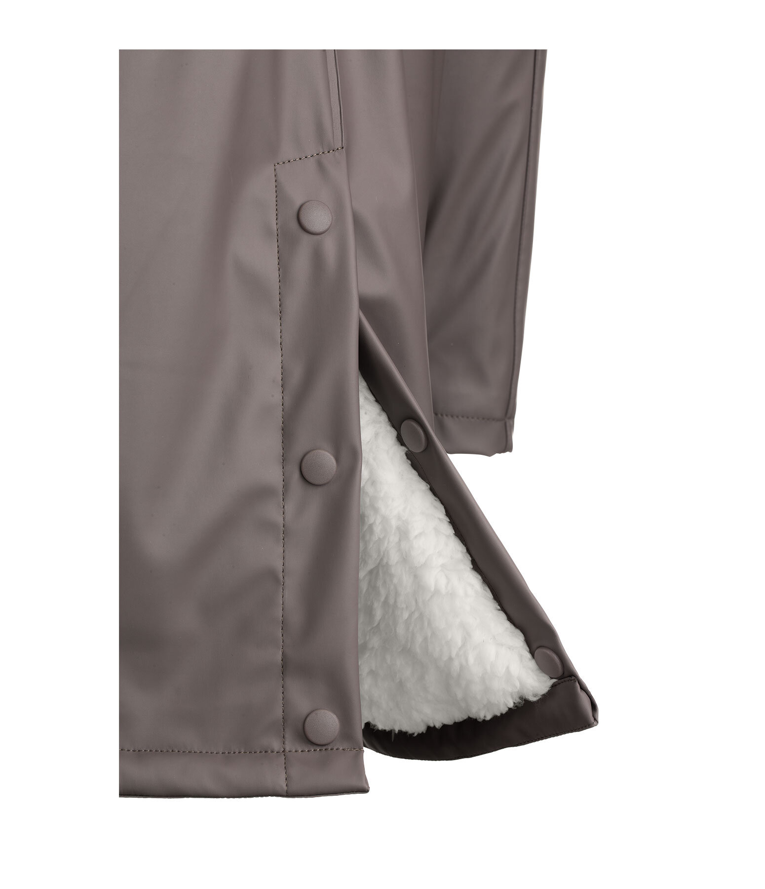teddyfleece regenjas Stella II met capuchon
