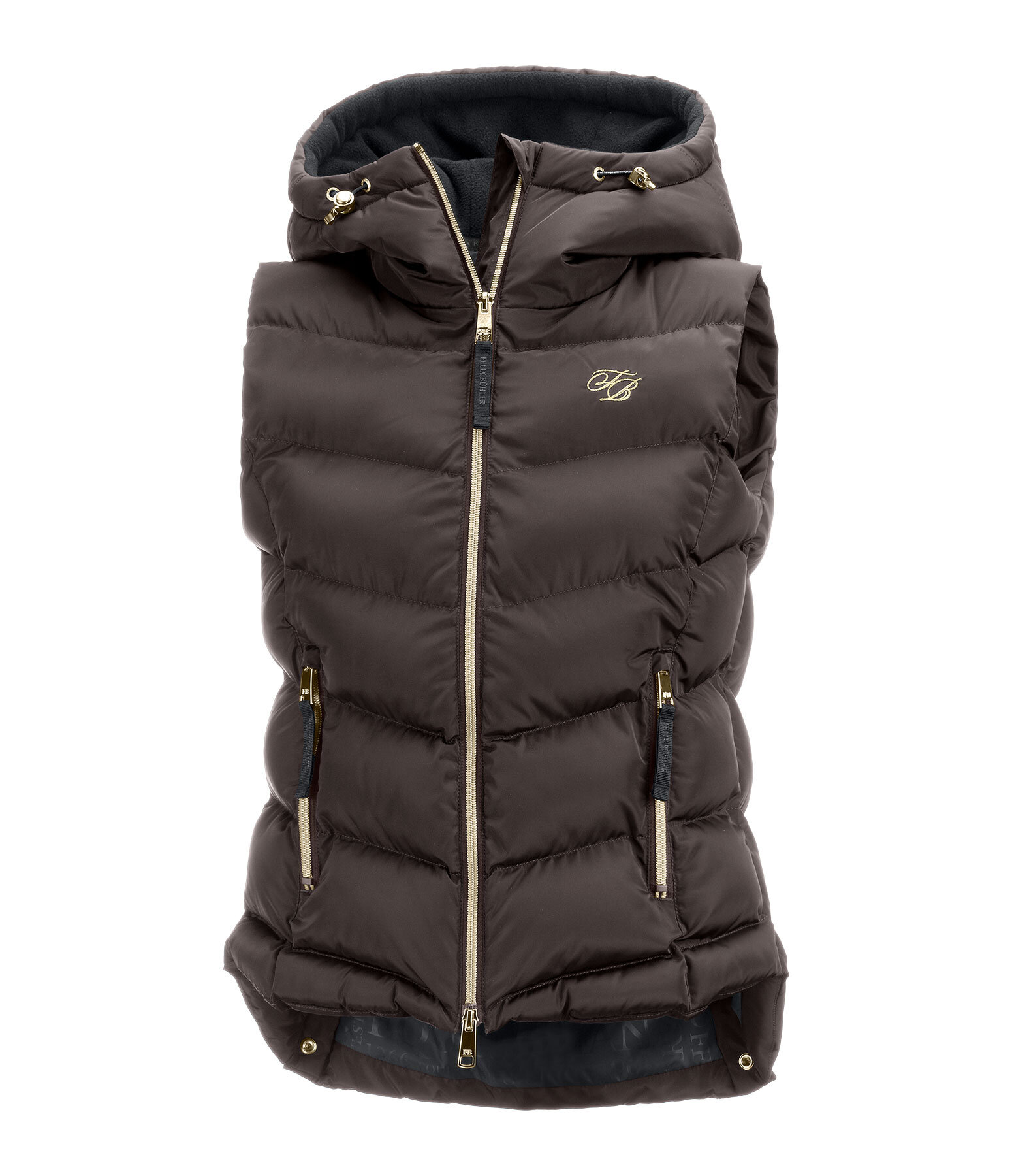 Lena bodywarmer met capuchon