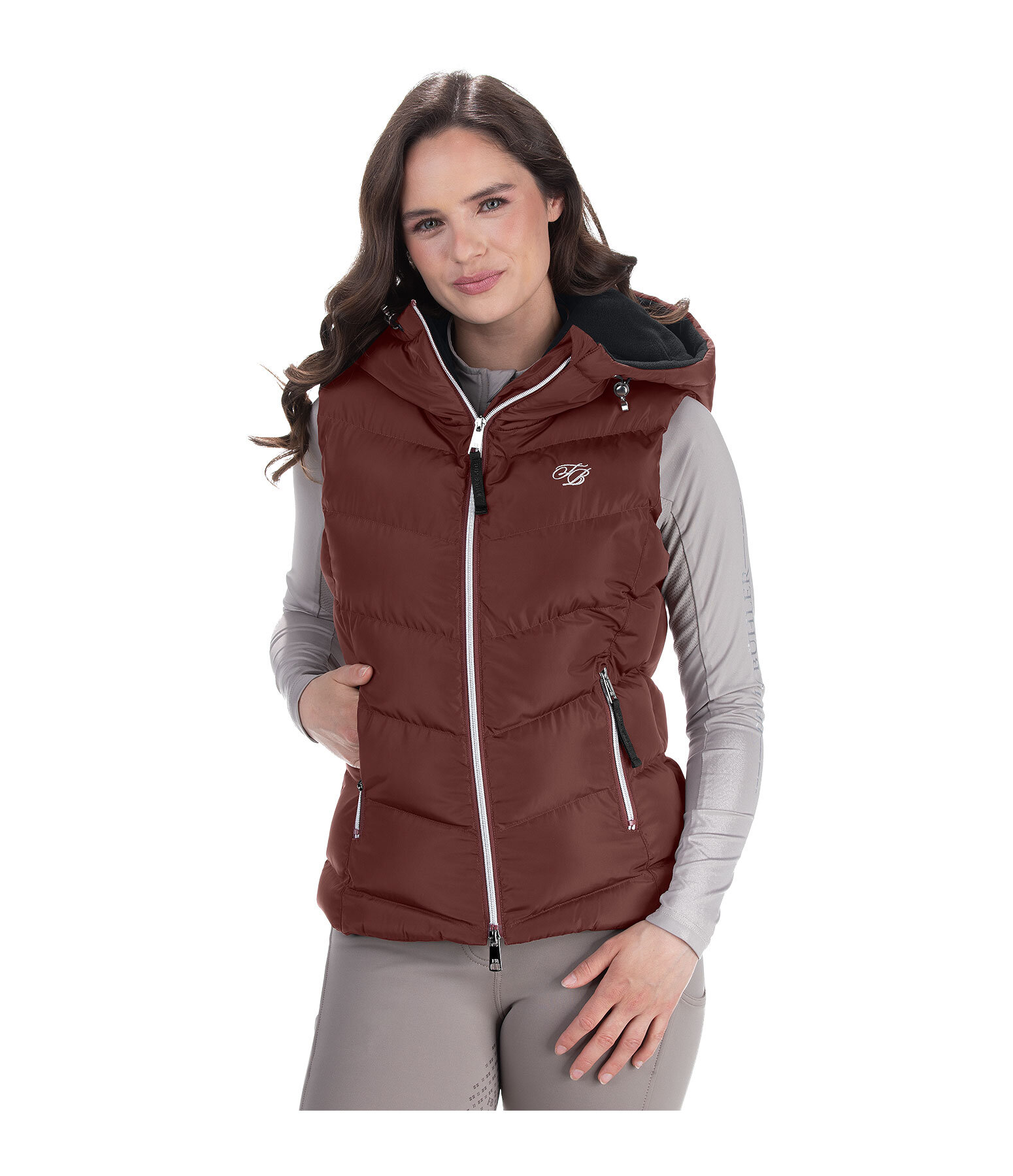 Lena bodywarmer met capuchon