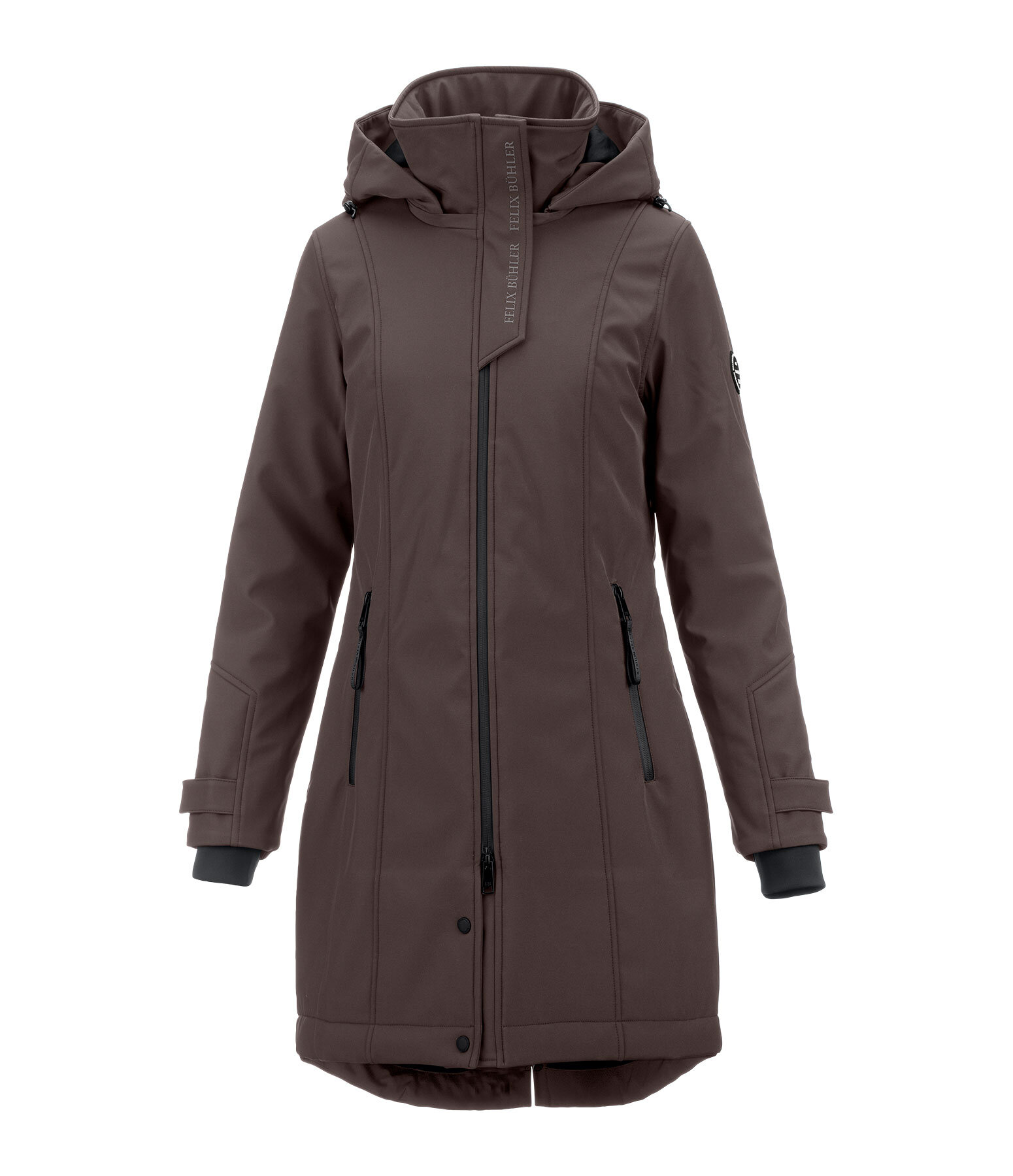 softshell rij-jas Aurelie met capuchon