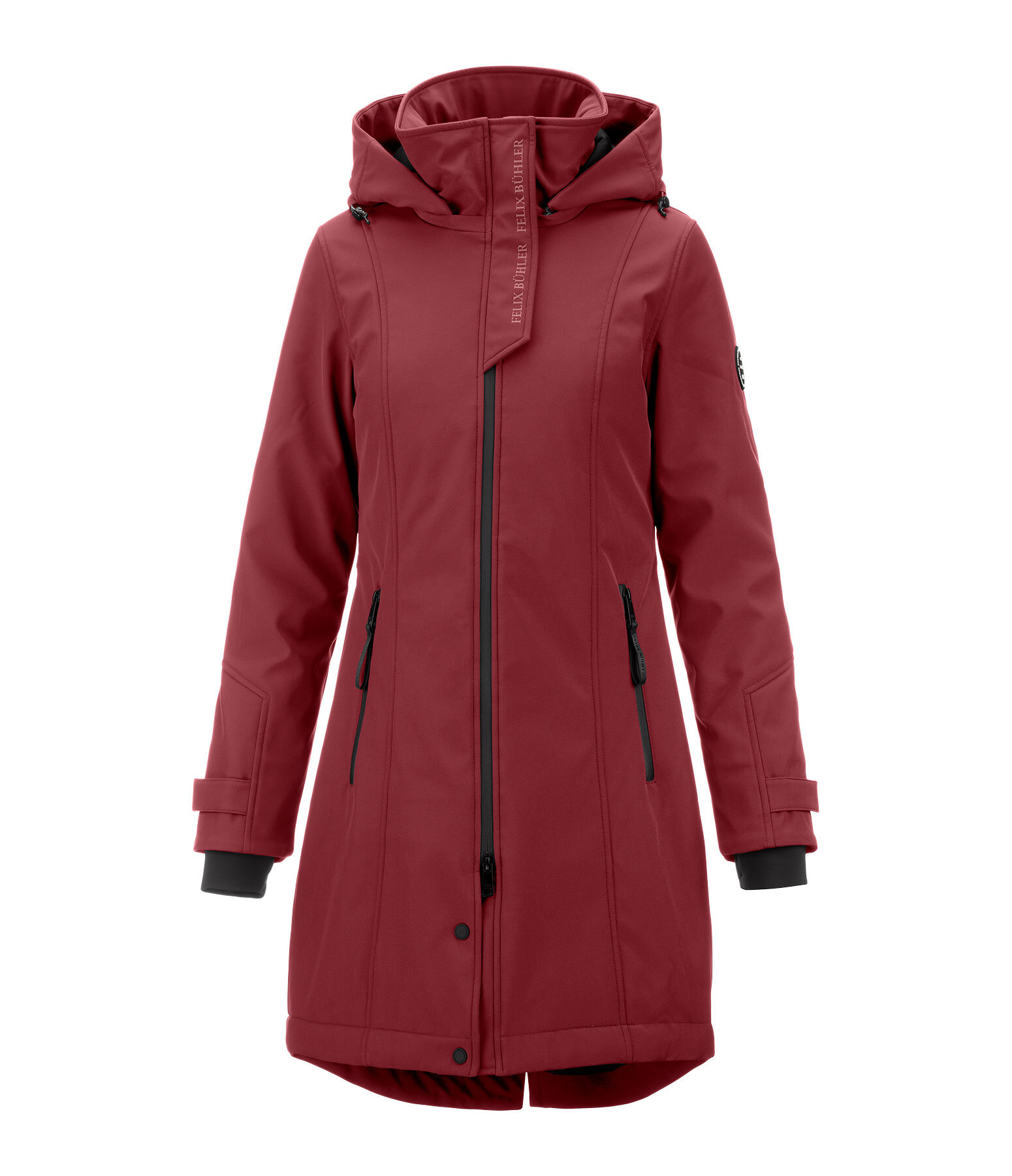 softshell rij-jas Aurelie met capuchon