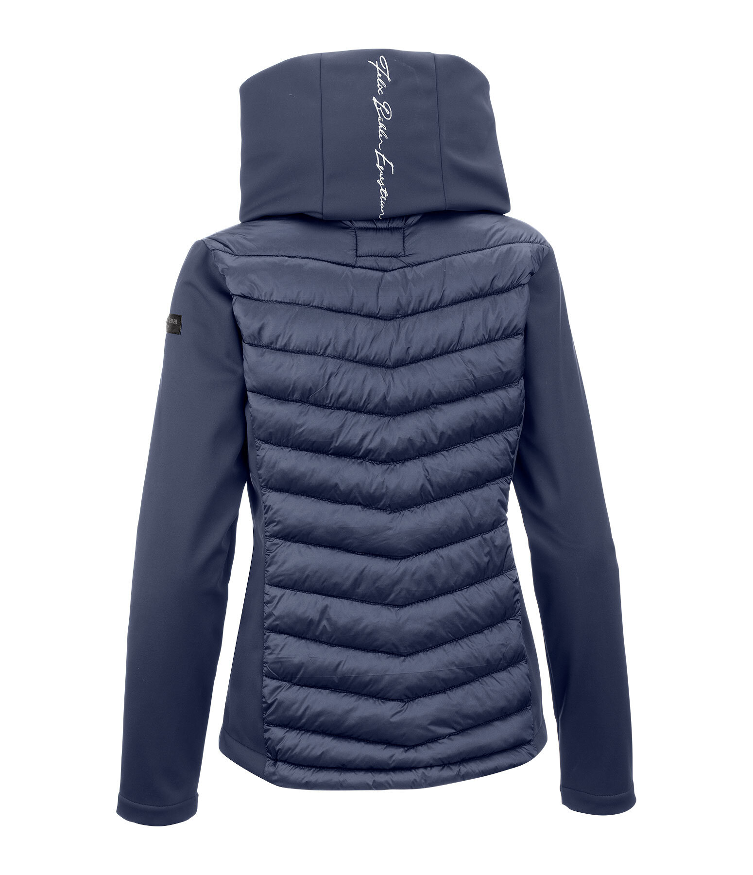 softshell combi rij-jas Cora met capuchon
