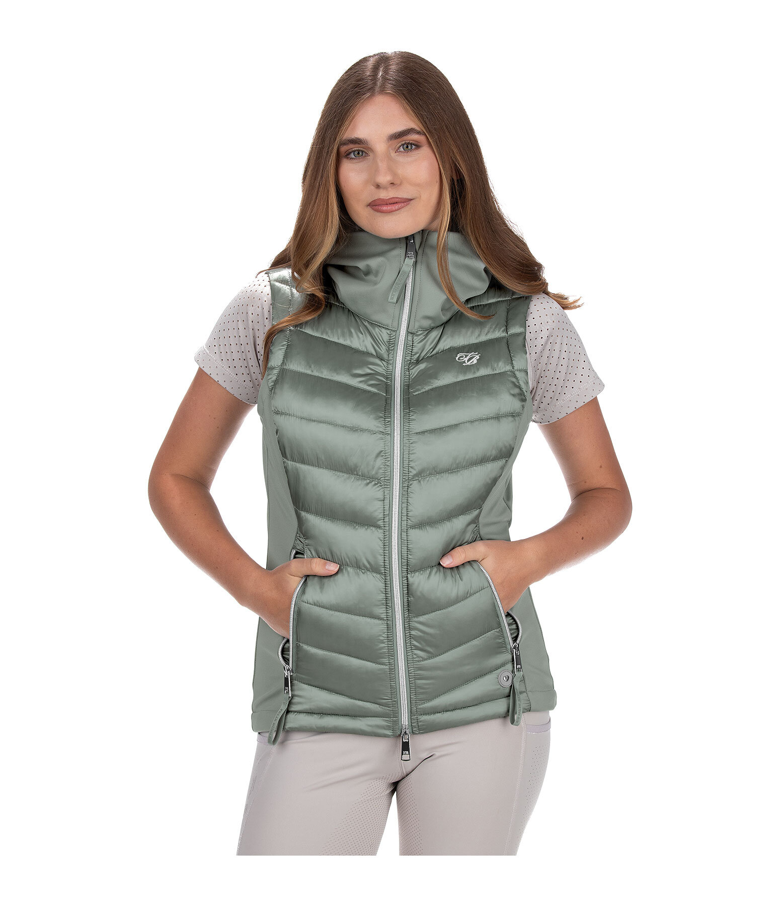 softshell combi bodywarmer Zoey met capuchon