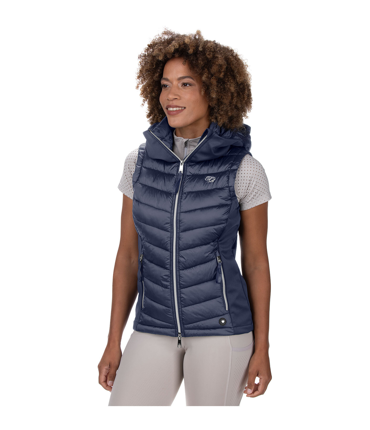 softshell combi bodywarmer Zoey met capuchon