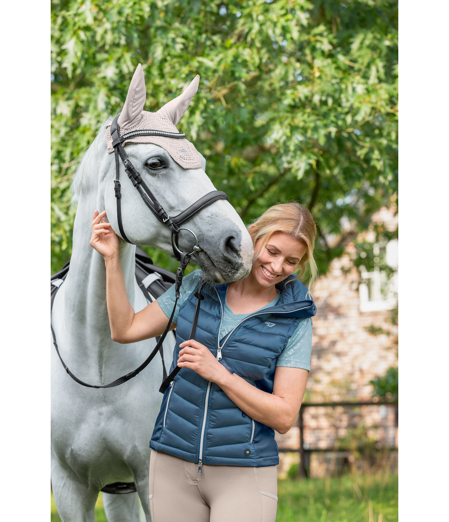 softshell combi bodywarmer Zoey met capuchon