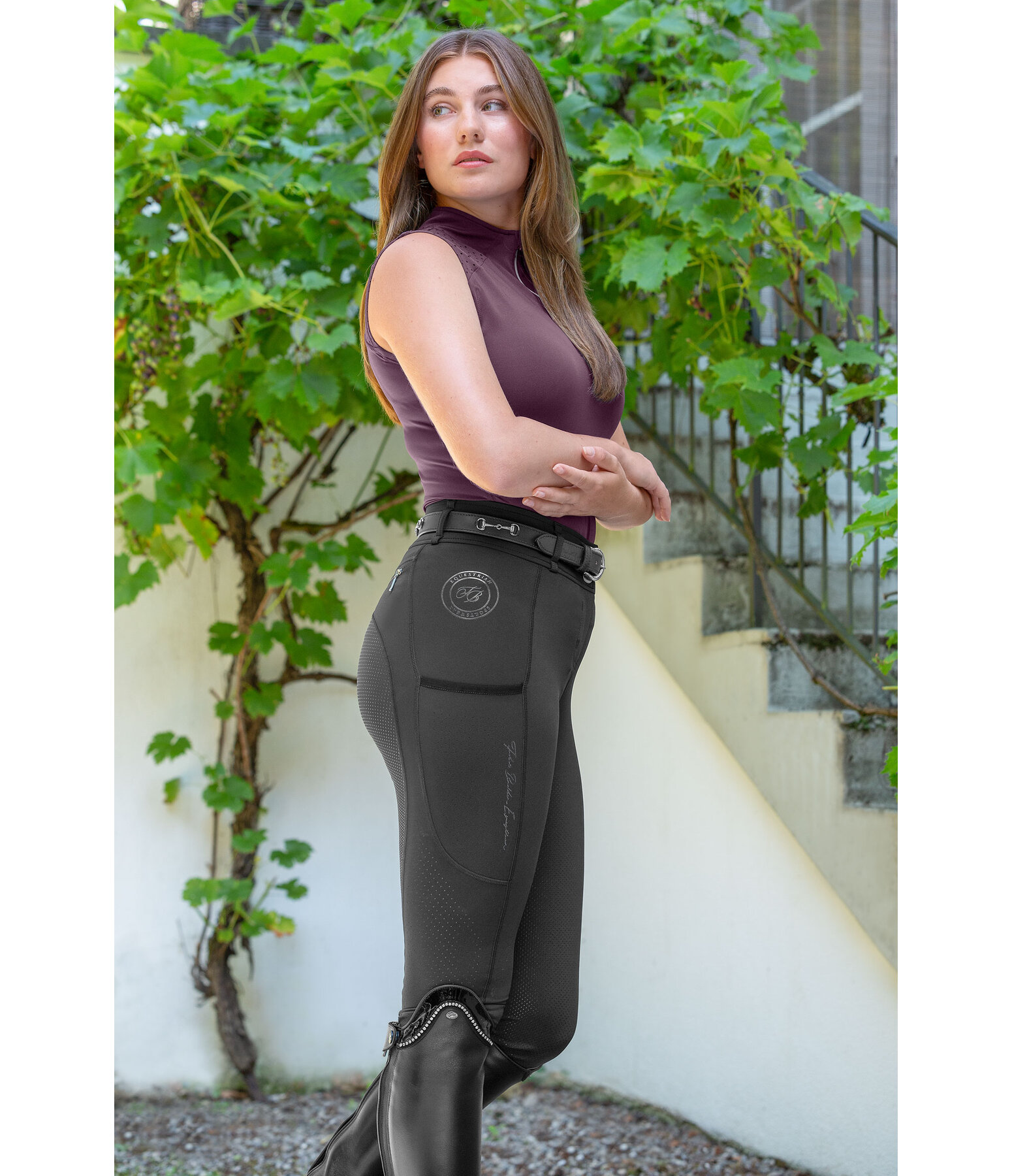 functioneel shirt Lana met rits