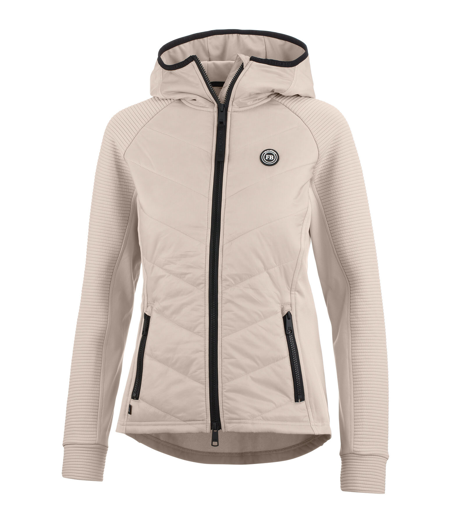 combi stretchjas Lene met capuchon