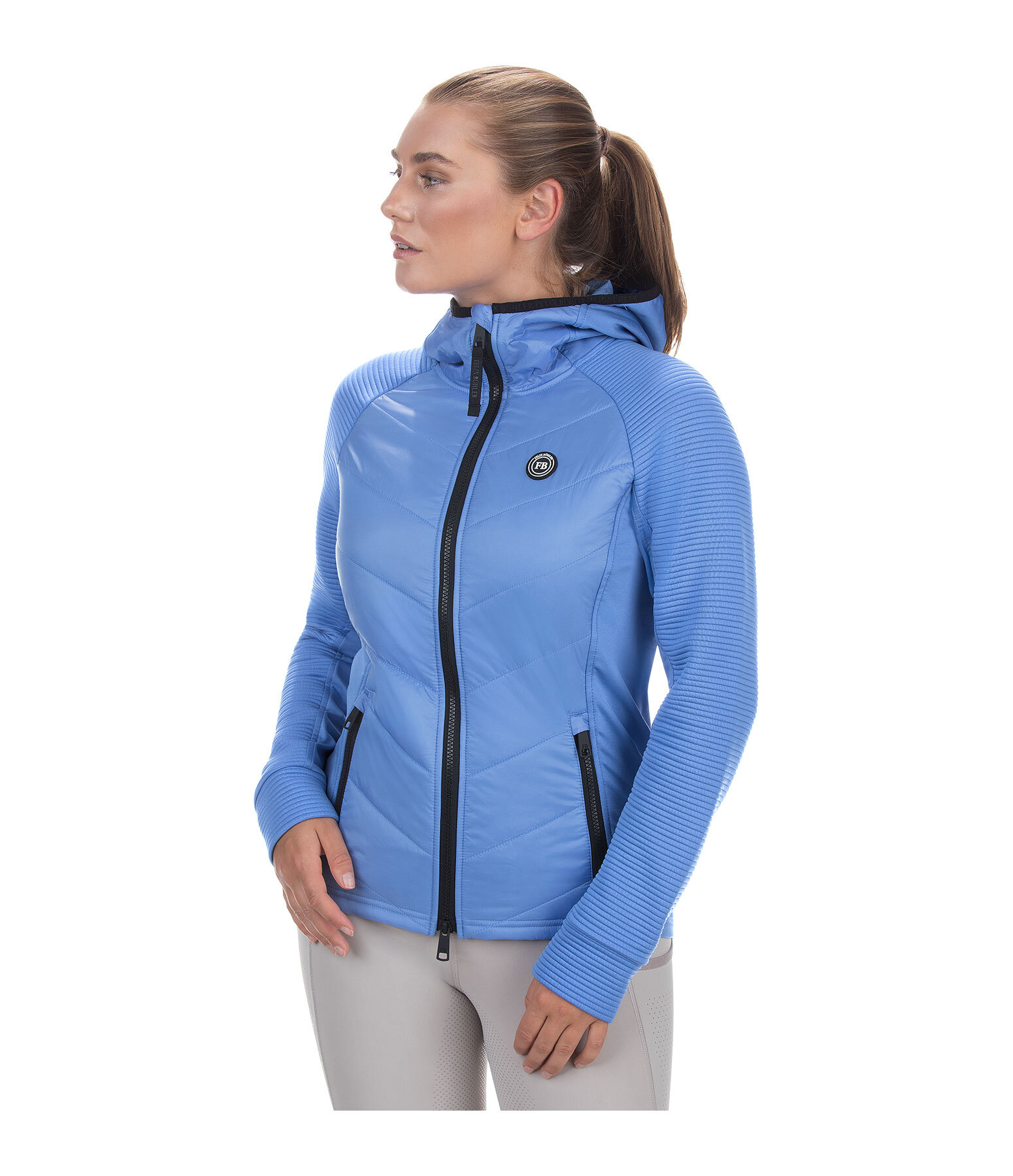 combi stretchjas Lene met capuchon