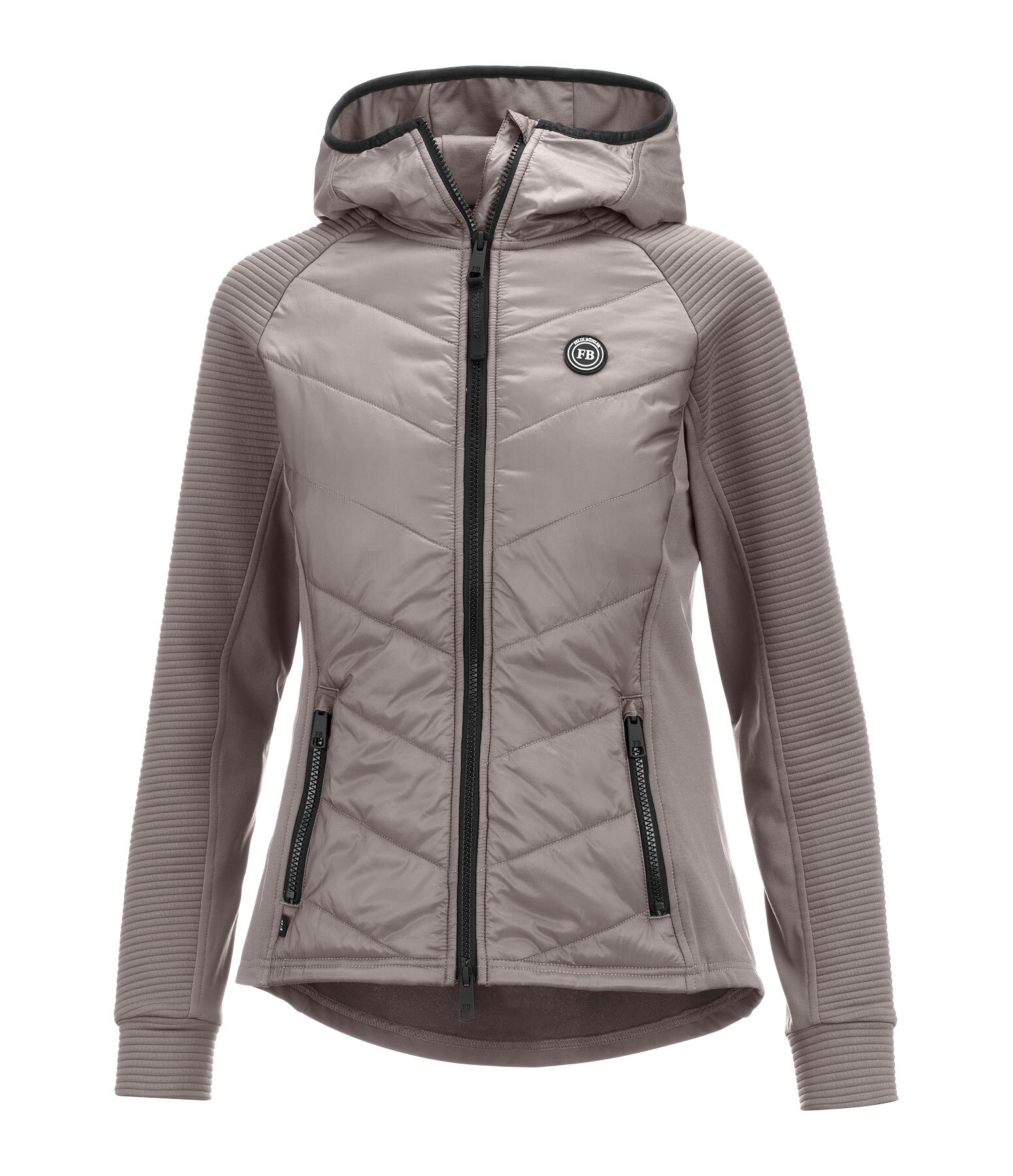 combi stretchjas Lene met capuchon