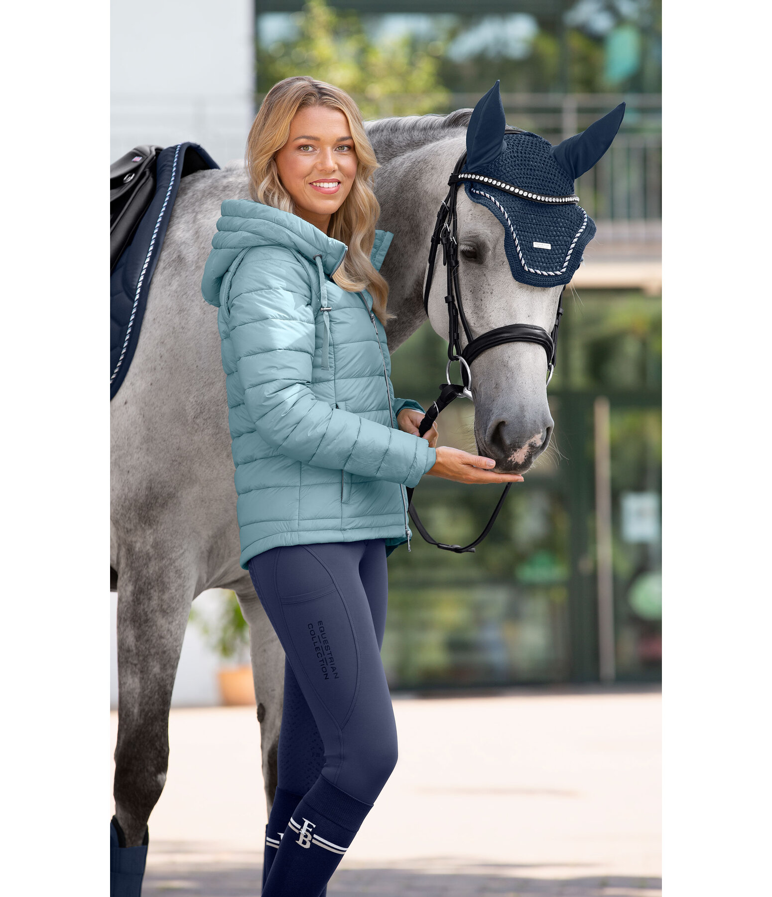 2 in 1 gewatteerde jas Cecile met capuchon