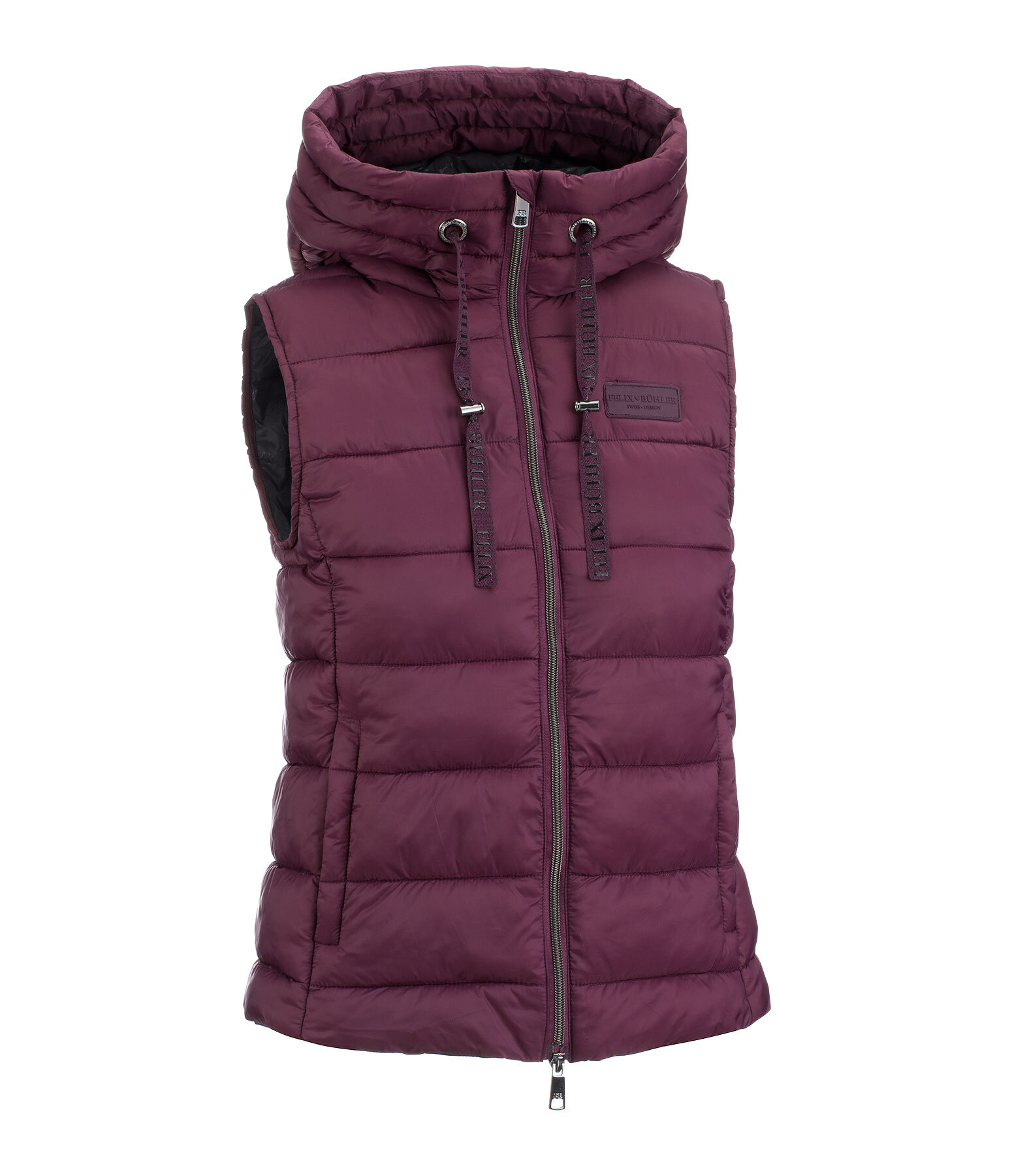 gewatteerde bodywarmer Mila met capuchon