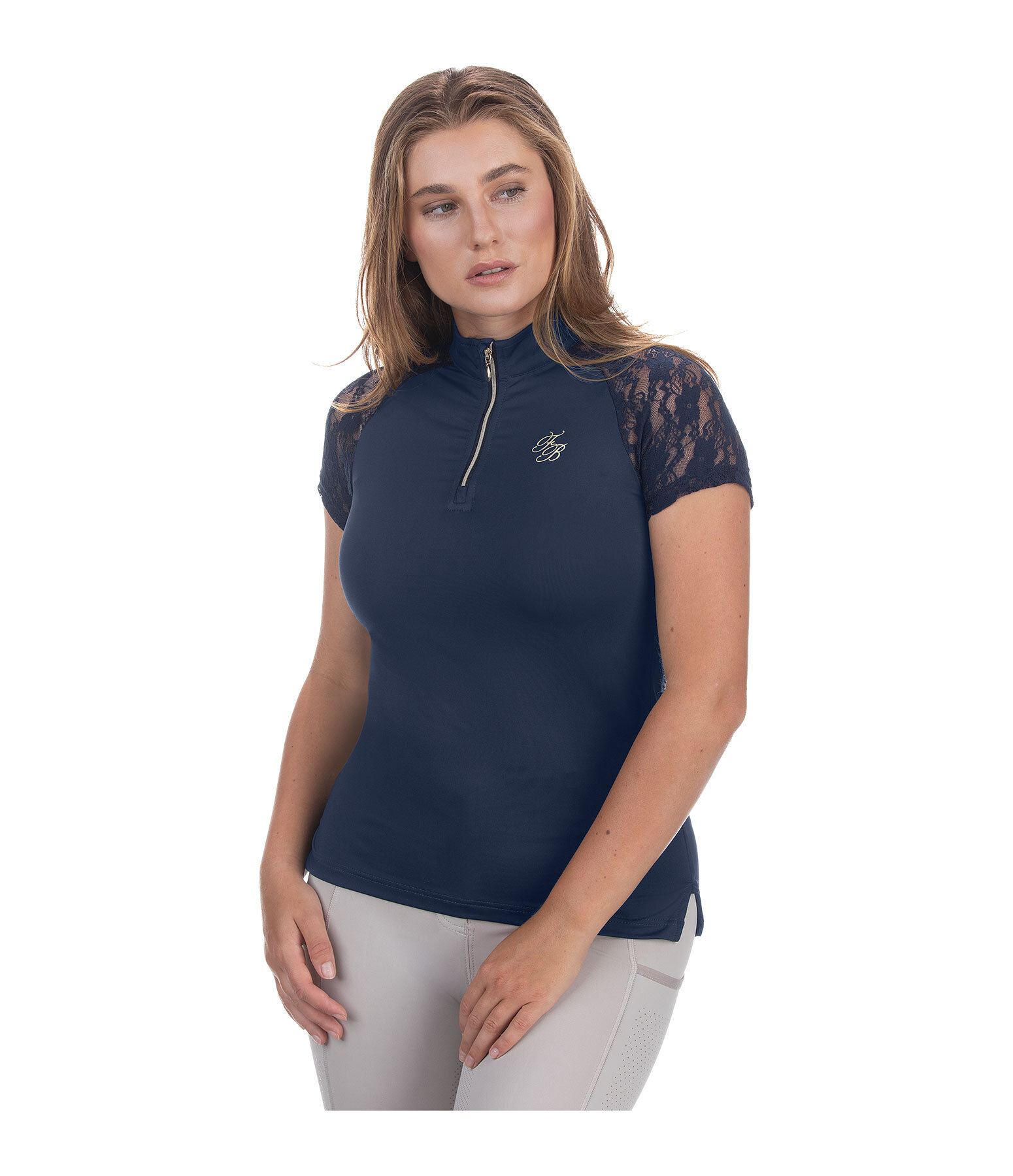 functioneel shirt Christine met rits