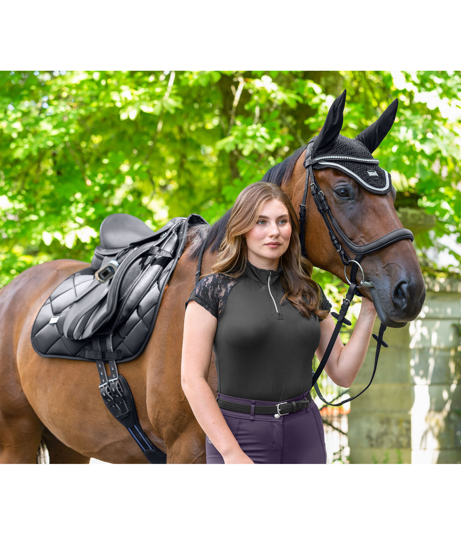 functioneel shirt Christine met rits
