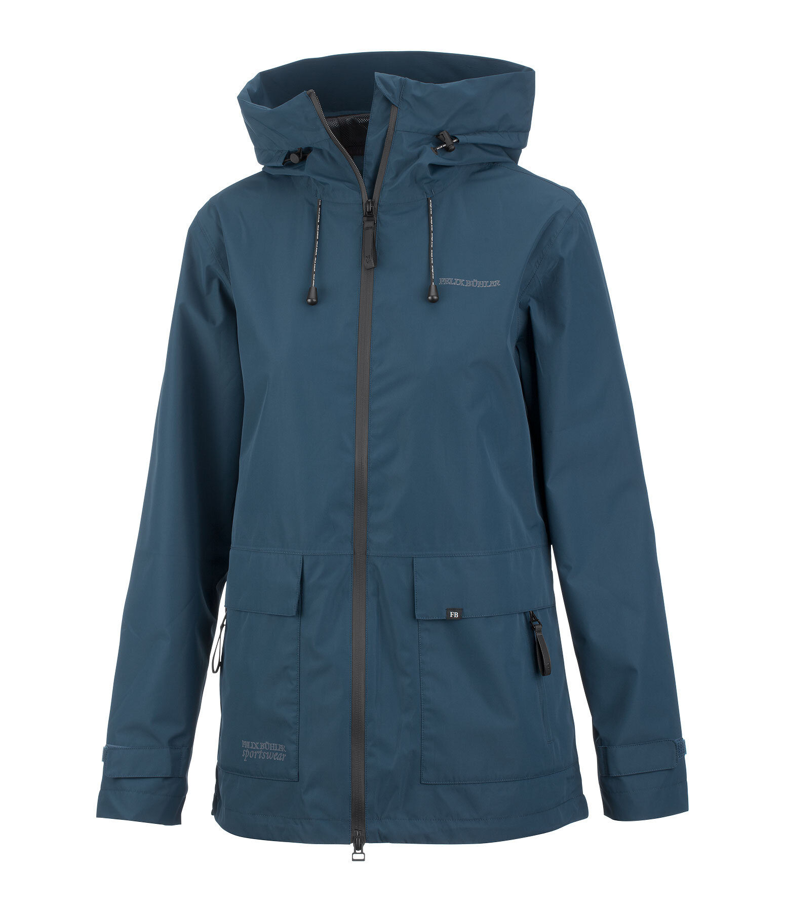 functionele jas Ninon met capuchon