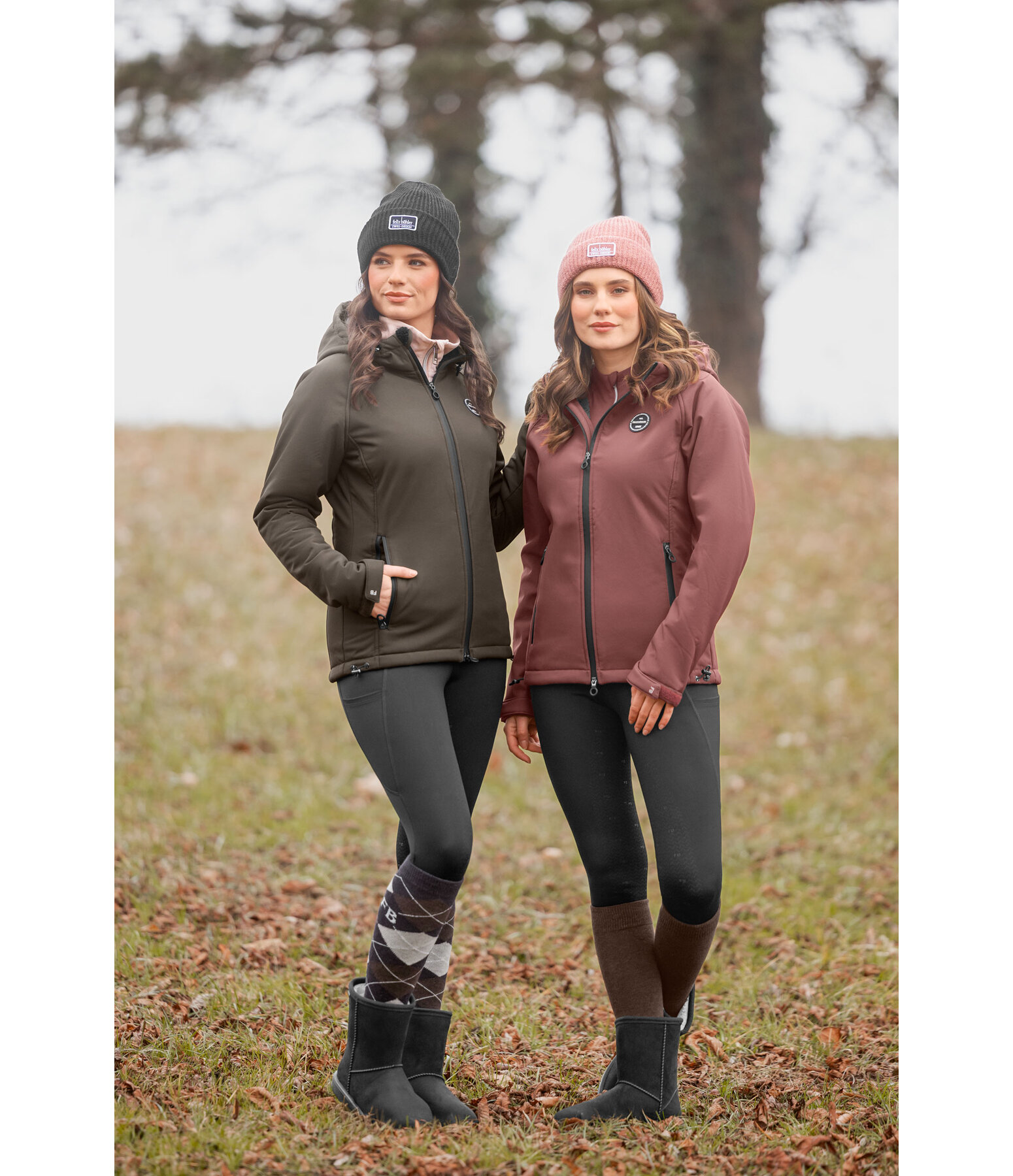 softshell rij-jas Lara II met capuchon