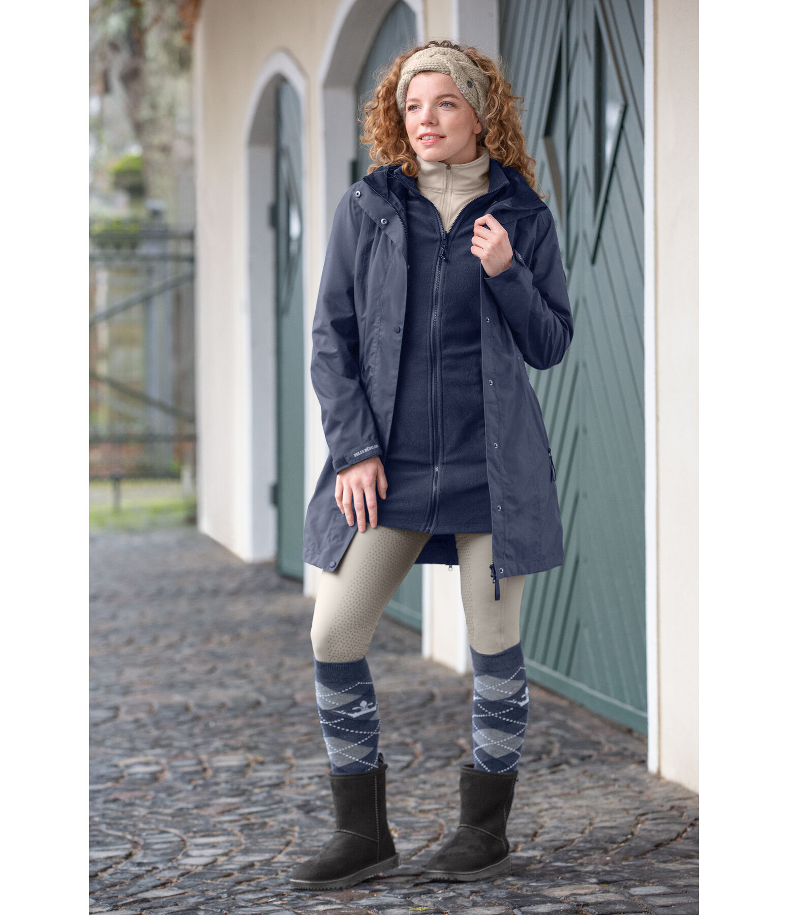 3 in 1 functionele rij-jas Phoebe met capuchon