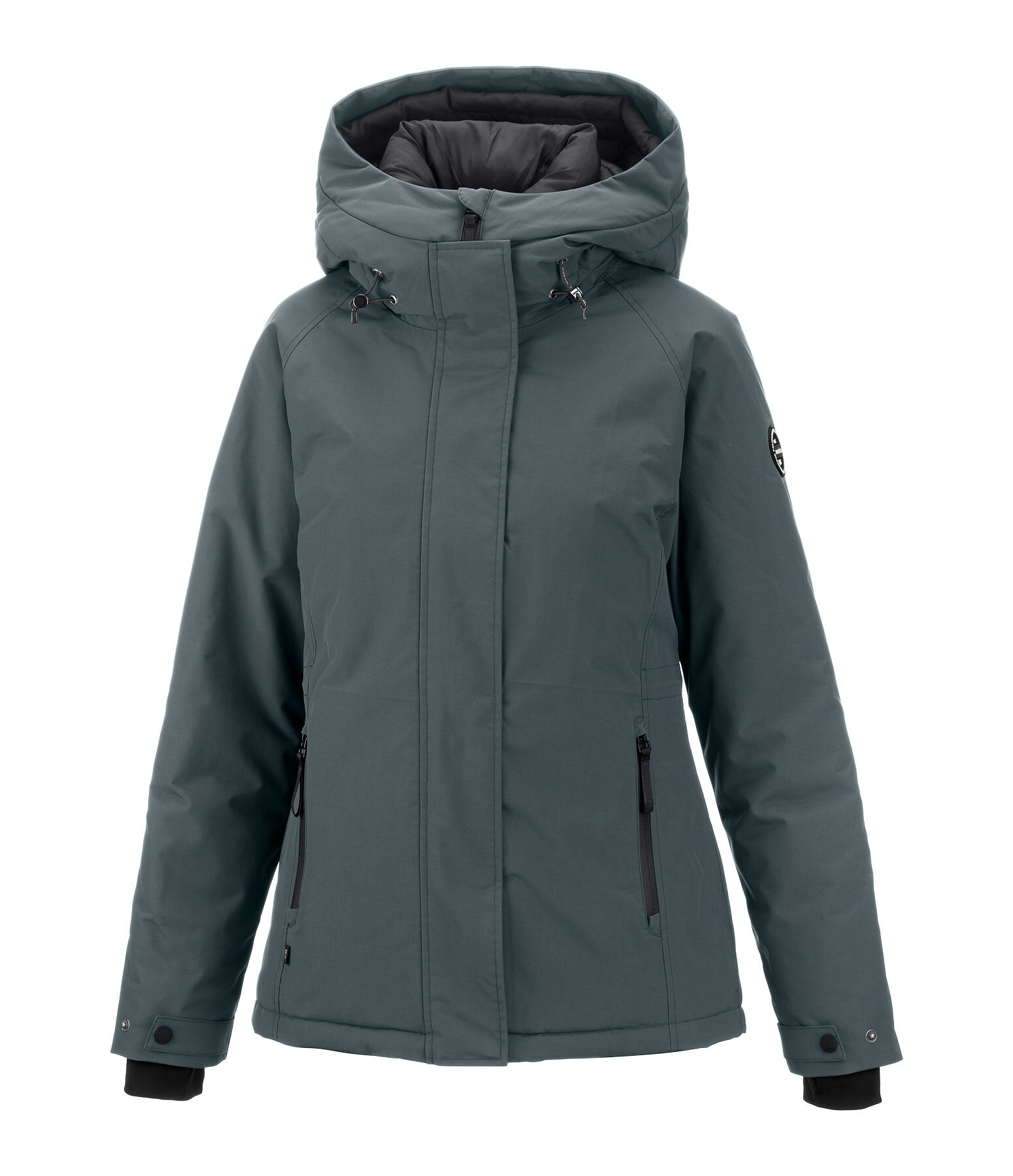 functionele jas Sara met capuchon