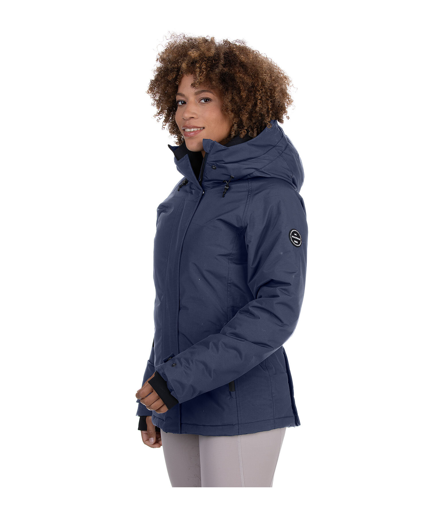 functionele jas Sara met capuchon