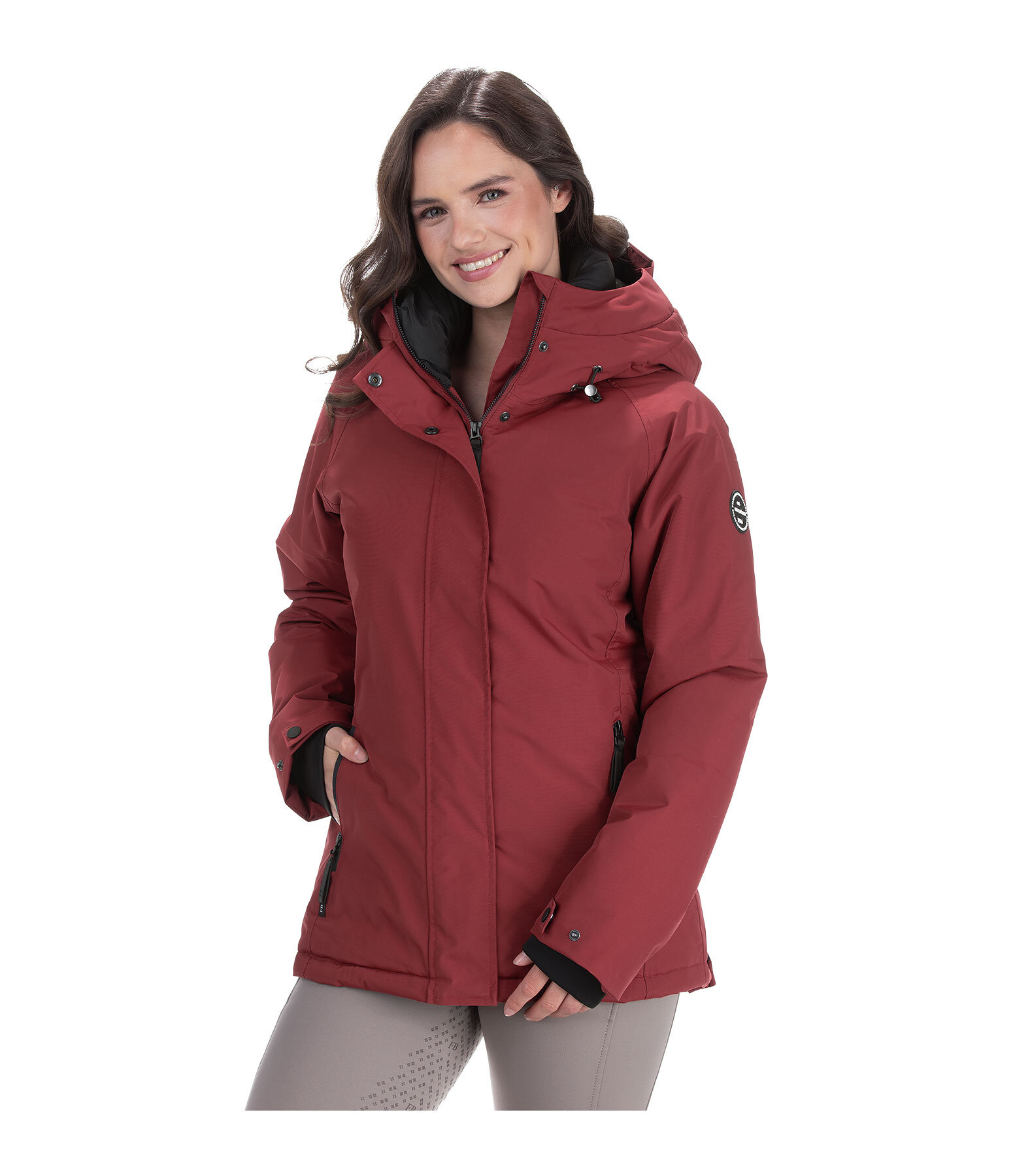 functionele jas Sara met capuchon