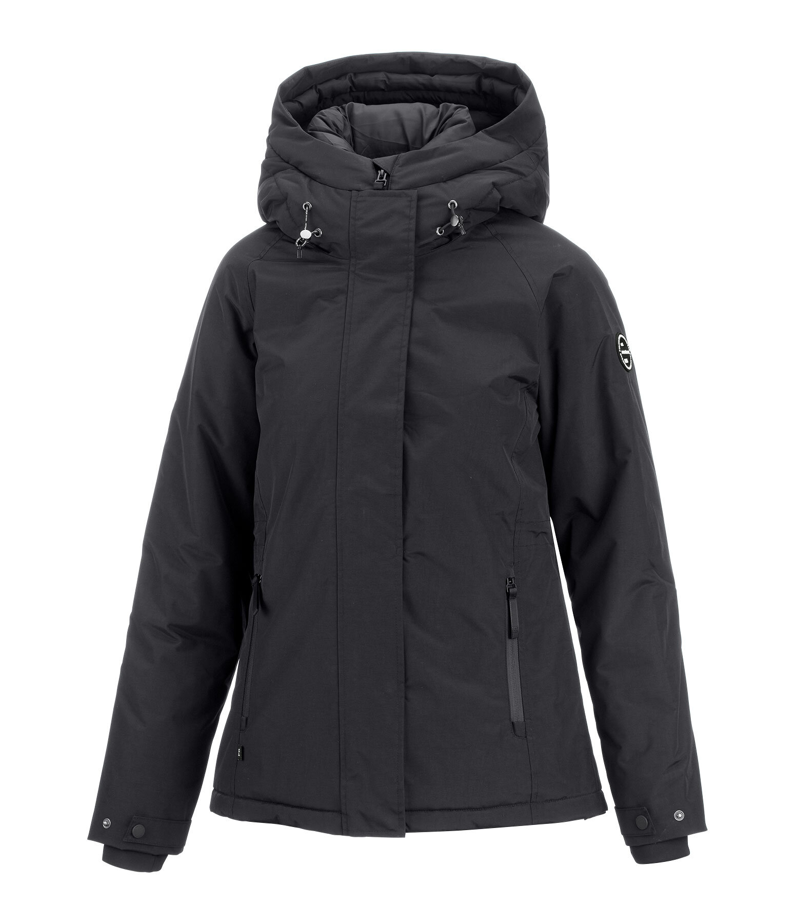 functionele jas Sara met capuchon