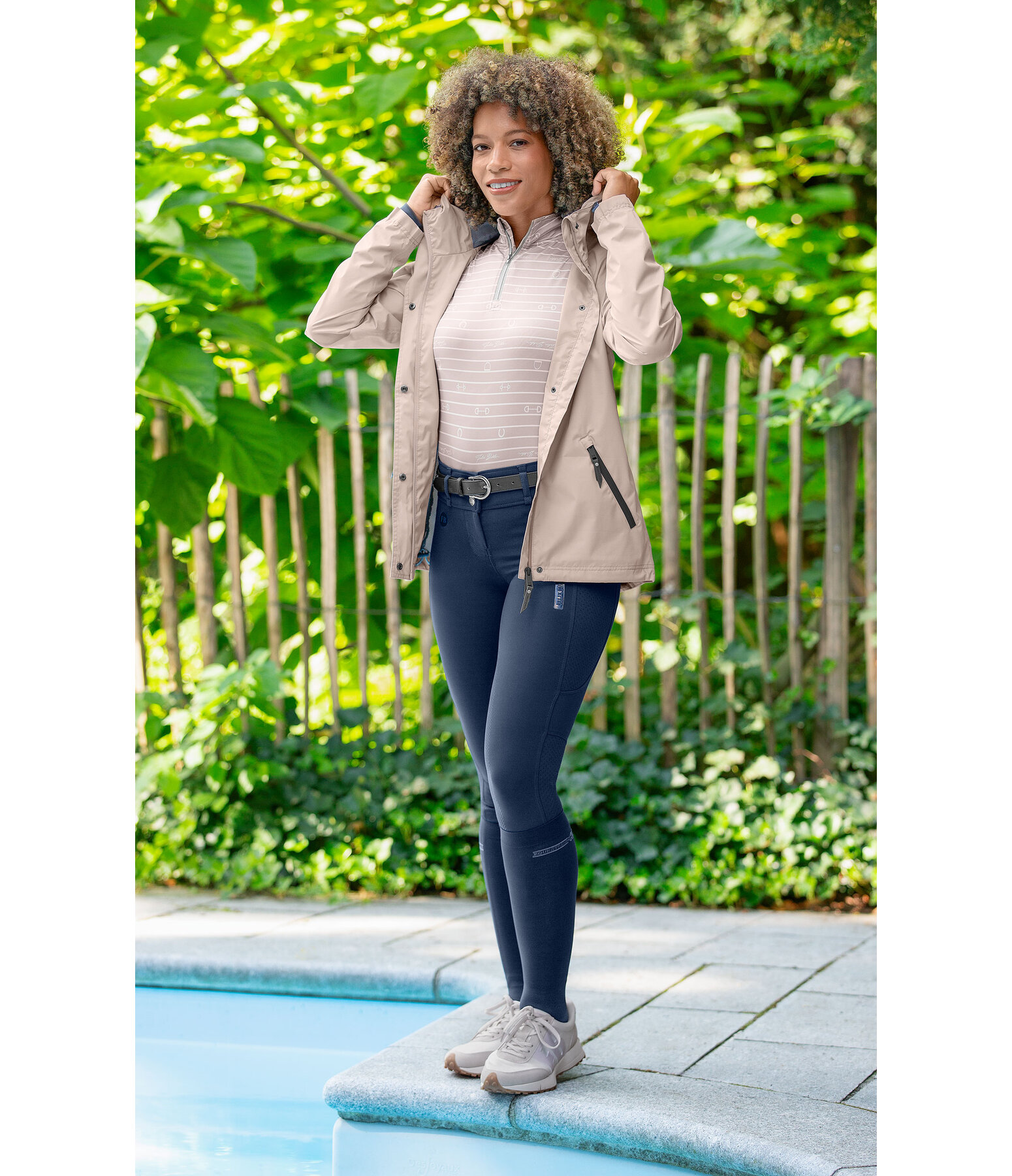 functionele rij-jas Klara Life Cycle met capuchon