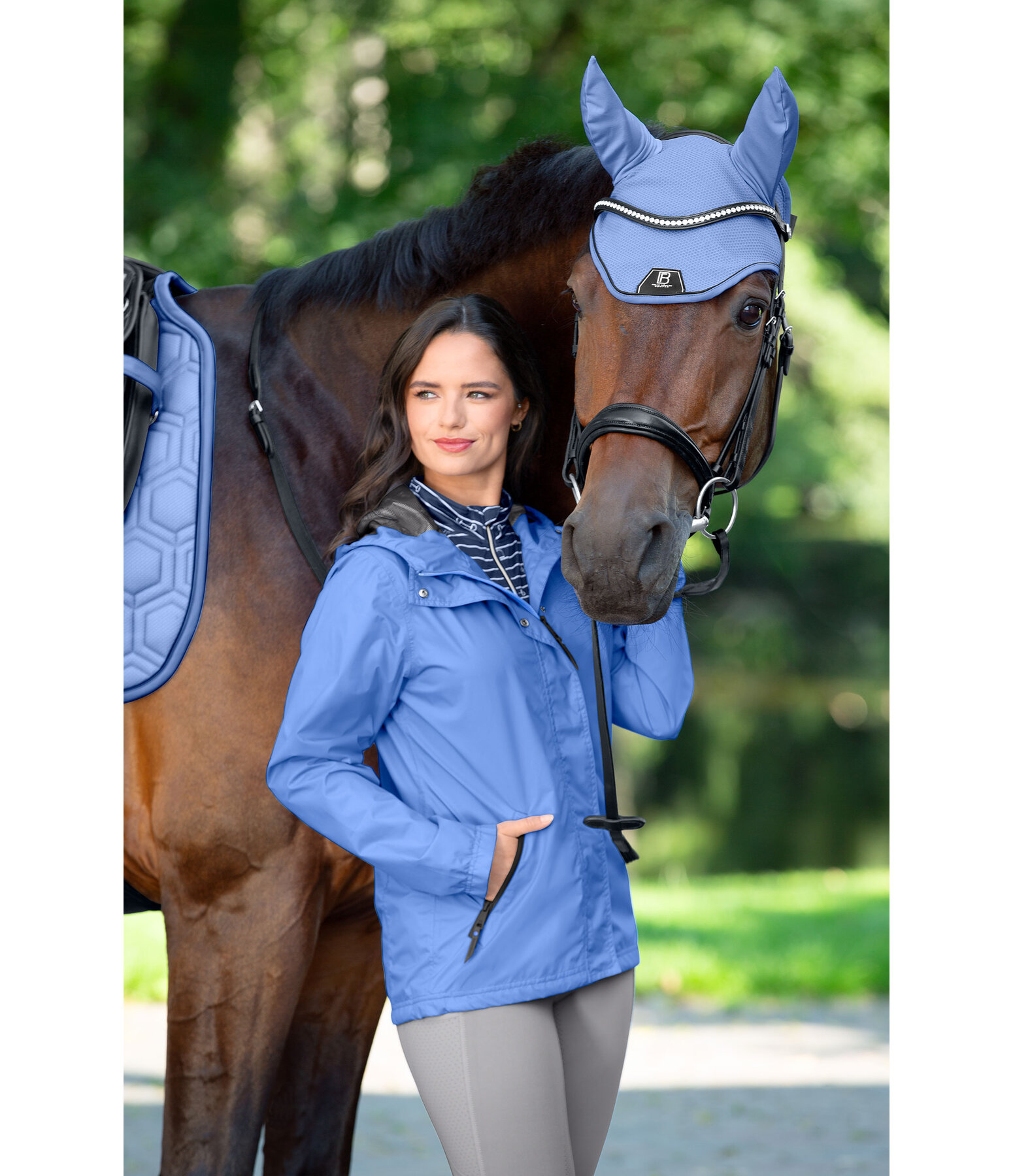 functionele rij-jas Klara Life Cycle met capuchon