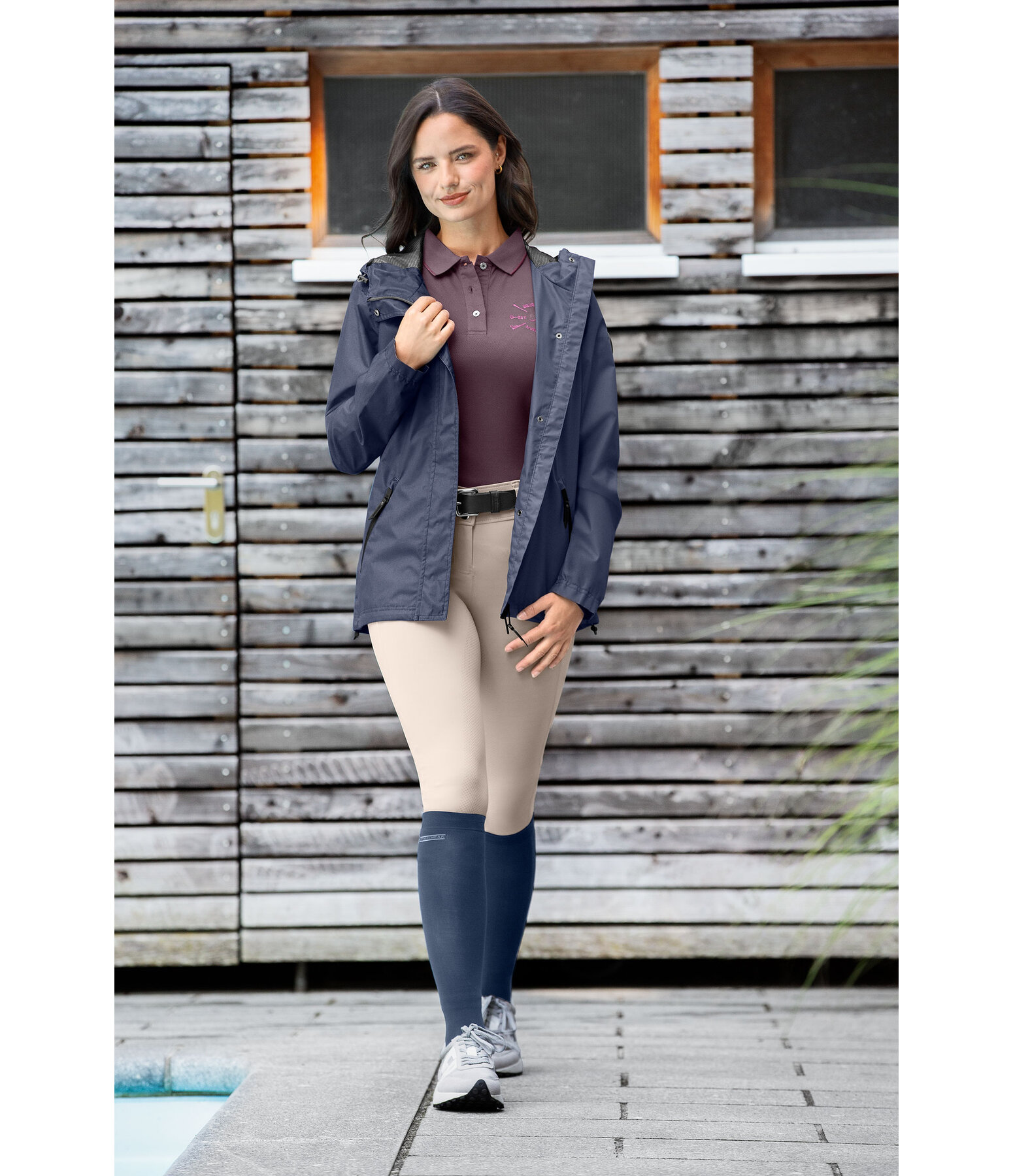 functionele rij-jas Klara Life Cycle met capuchon