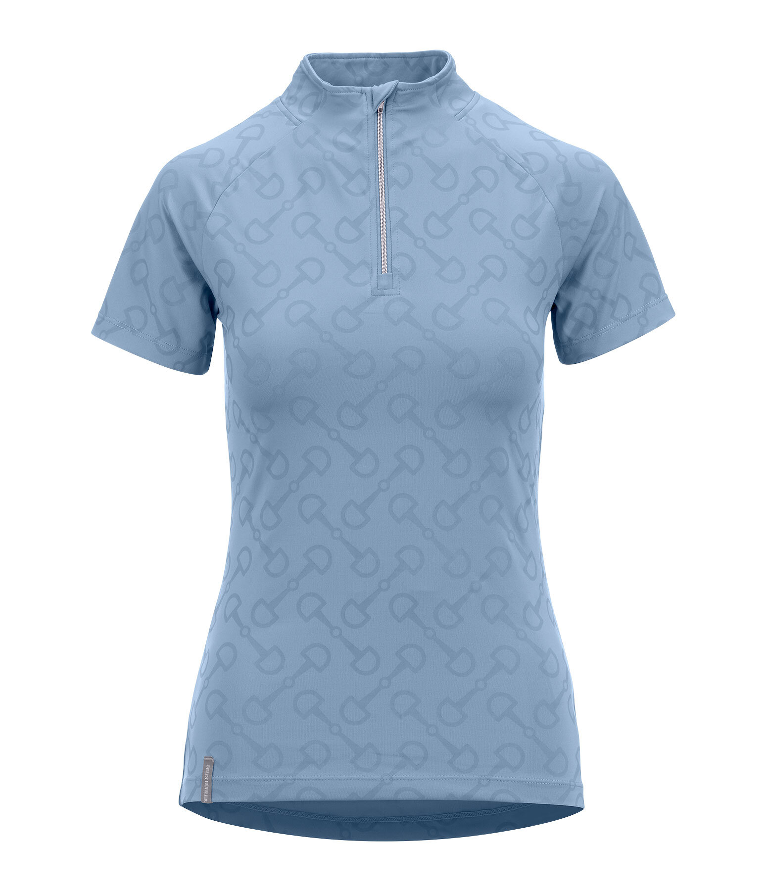 functioneel shirt met ritssluiting Clea