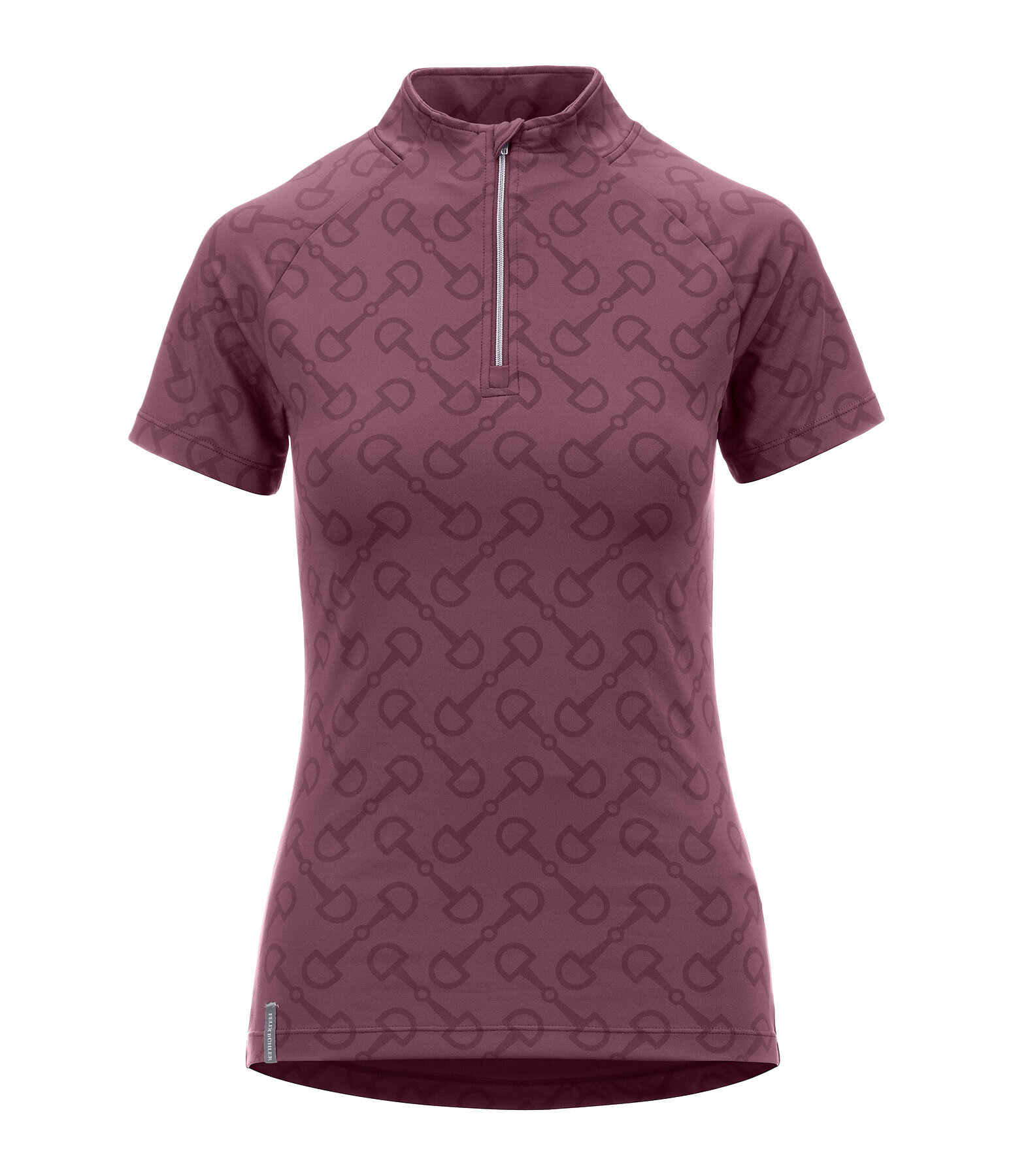 functioneel shirt met ritssluiting Clea