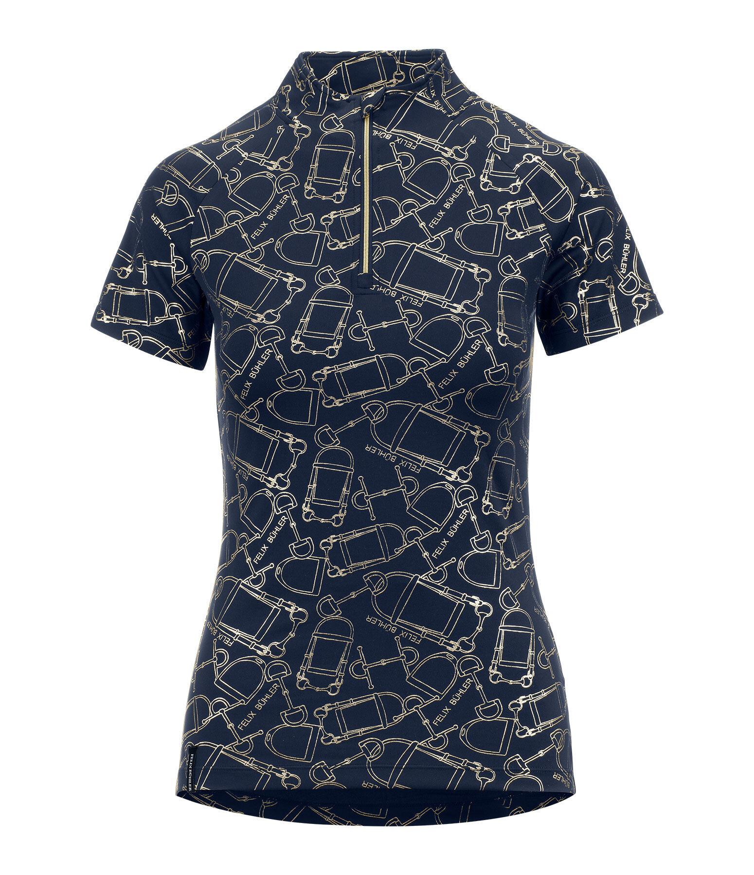 functioneel shirt met ritssluiting Amber