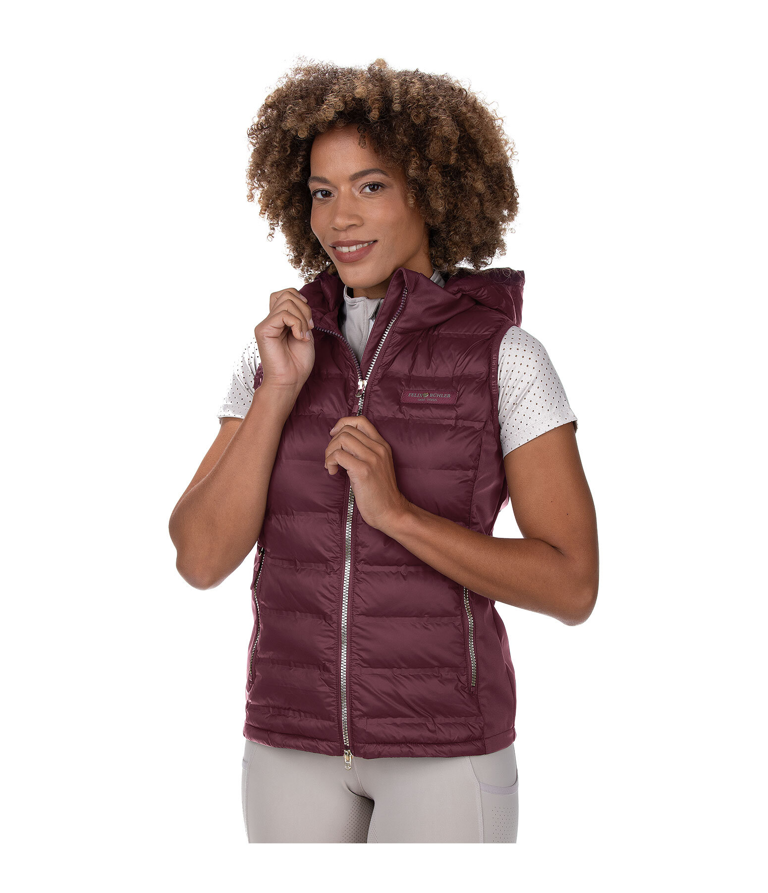 combi bodywarmer Josy met capuchon