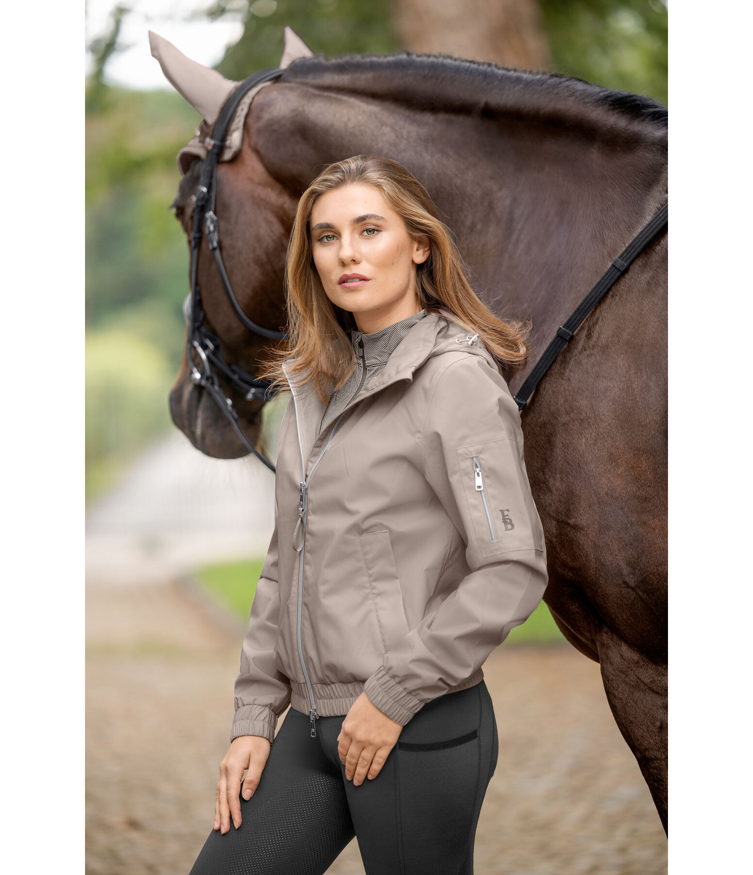 functionele blouson Nila met capuchon