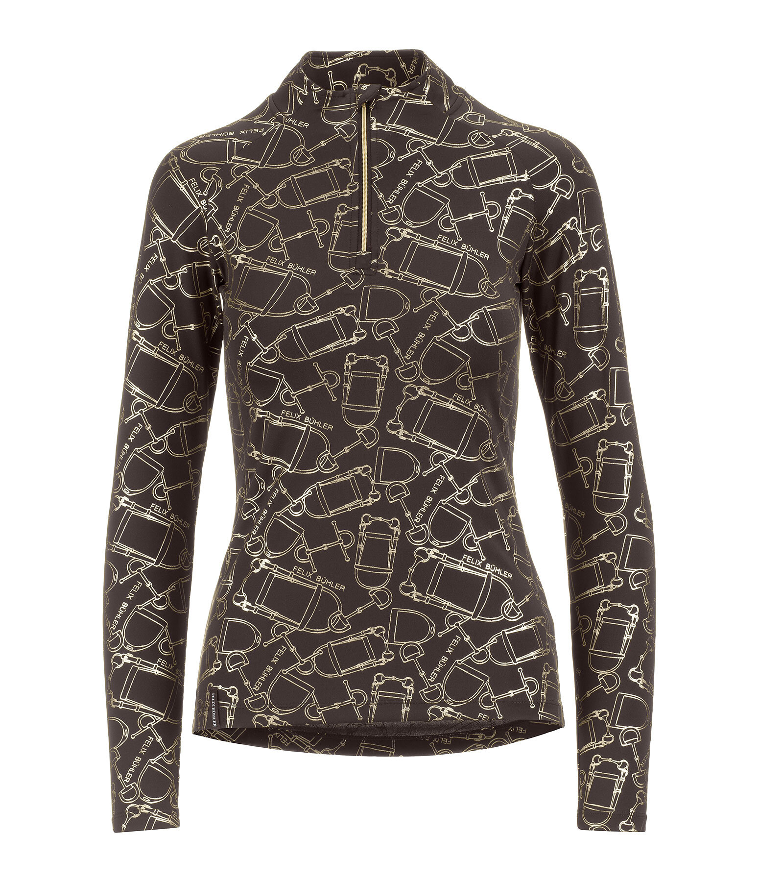 functioneel shirt met ritssluiting Julia