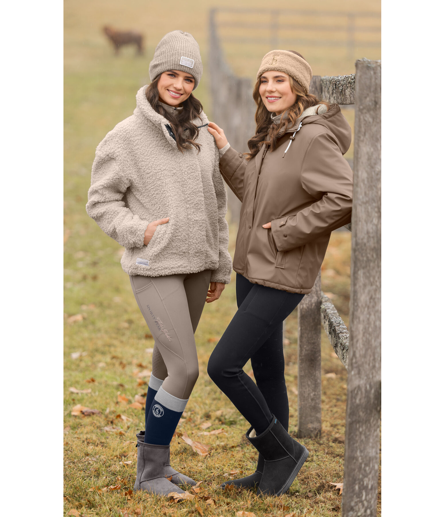 teddyfleece regenjas Nella met capuchon