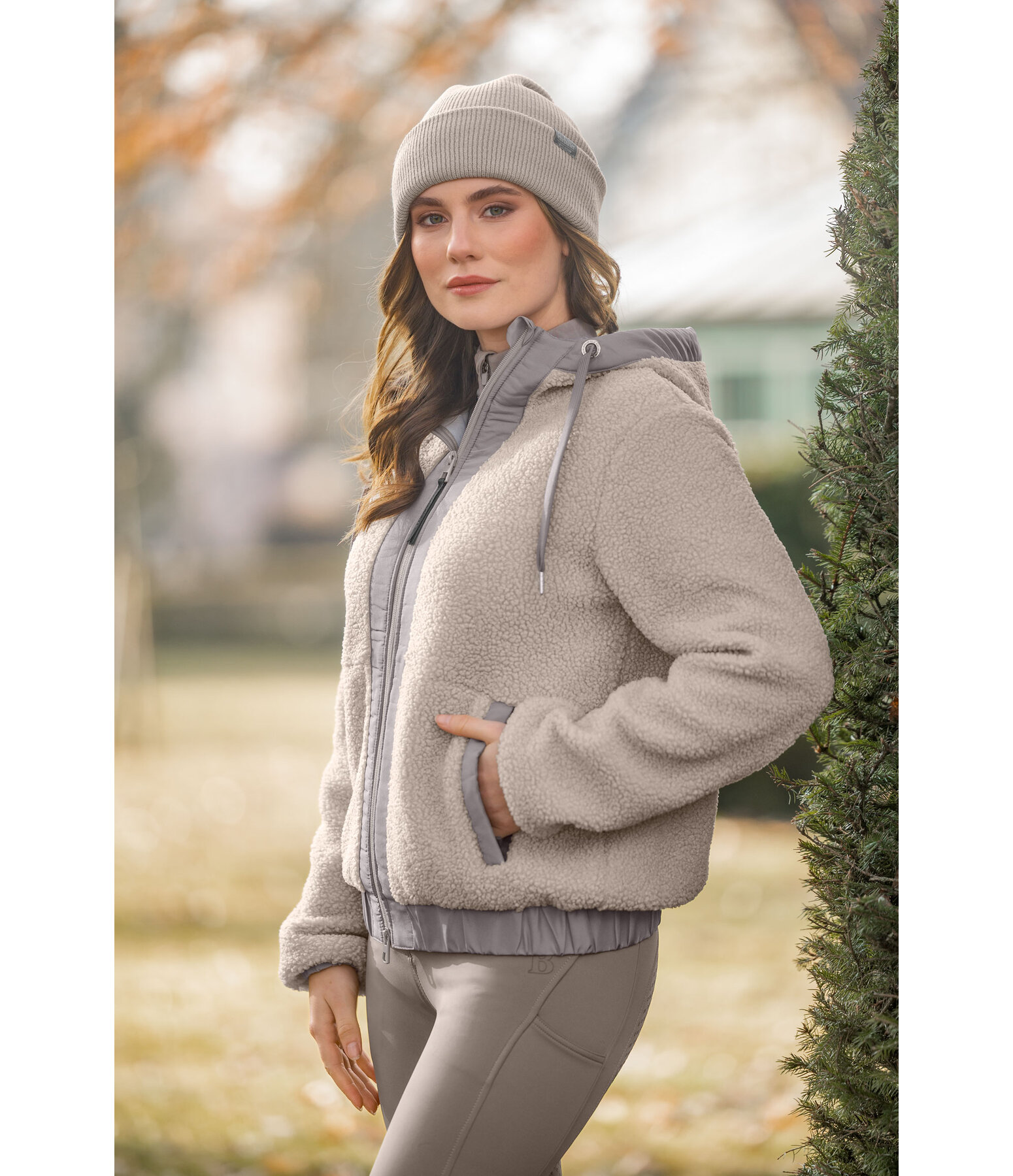 teddyfleece jas Mia met capuchon